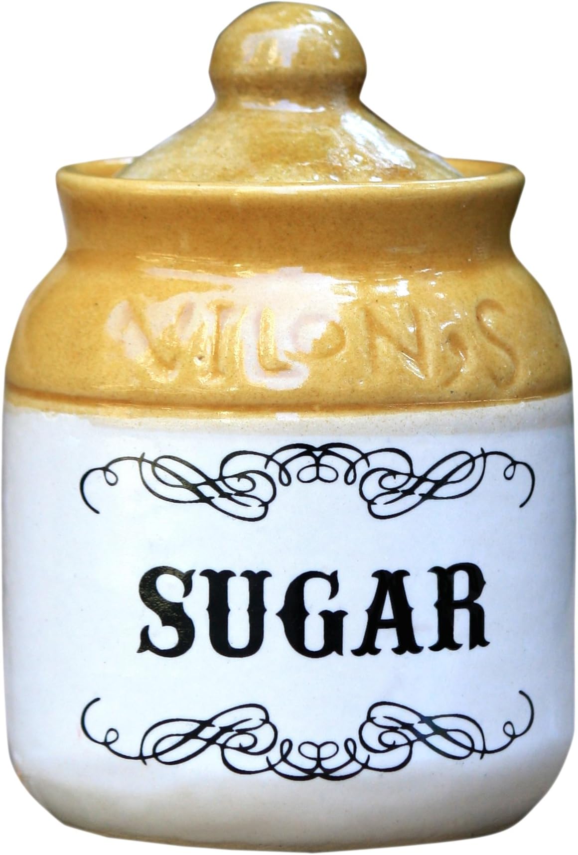 Eco Corner Sugar Ceramic Jar, 300 ml, 1-Piece, White