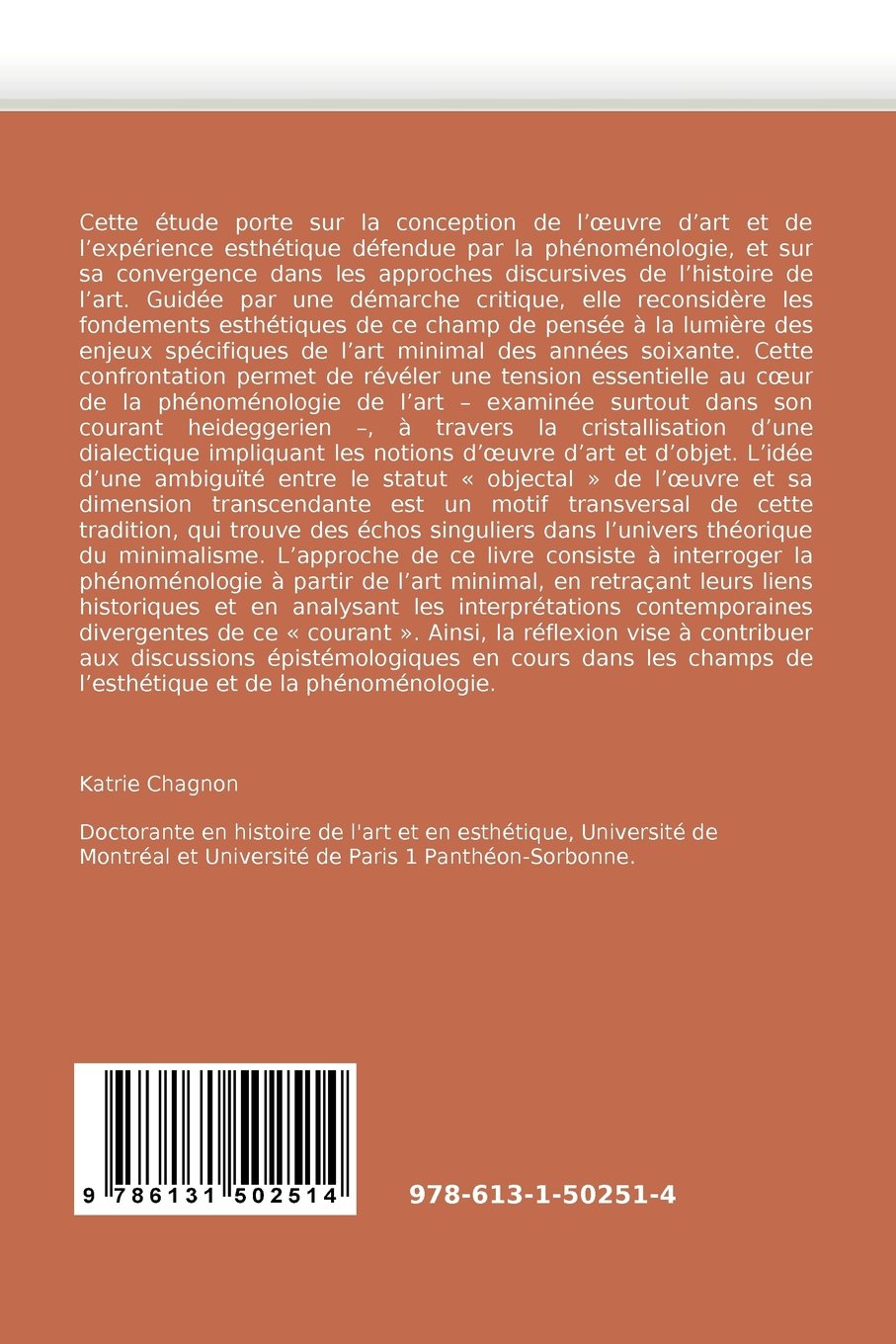 Phénoménologie Et Art Minimal