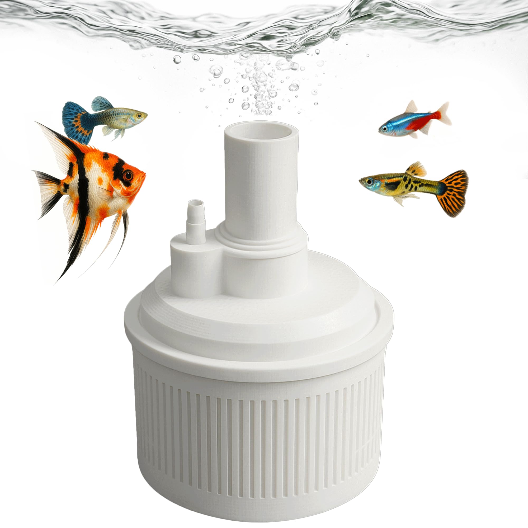 Forest Aquatics Aquarium Sponge Filter for Shrimp and Fish Tanks up to 80 L (White)