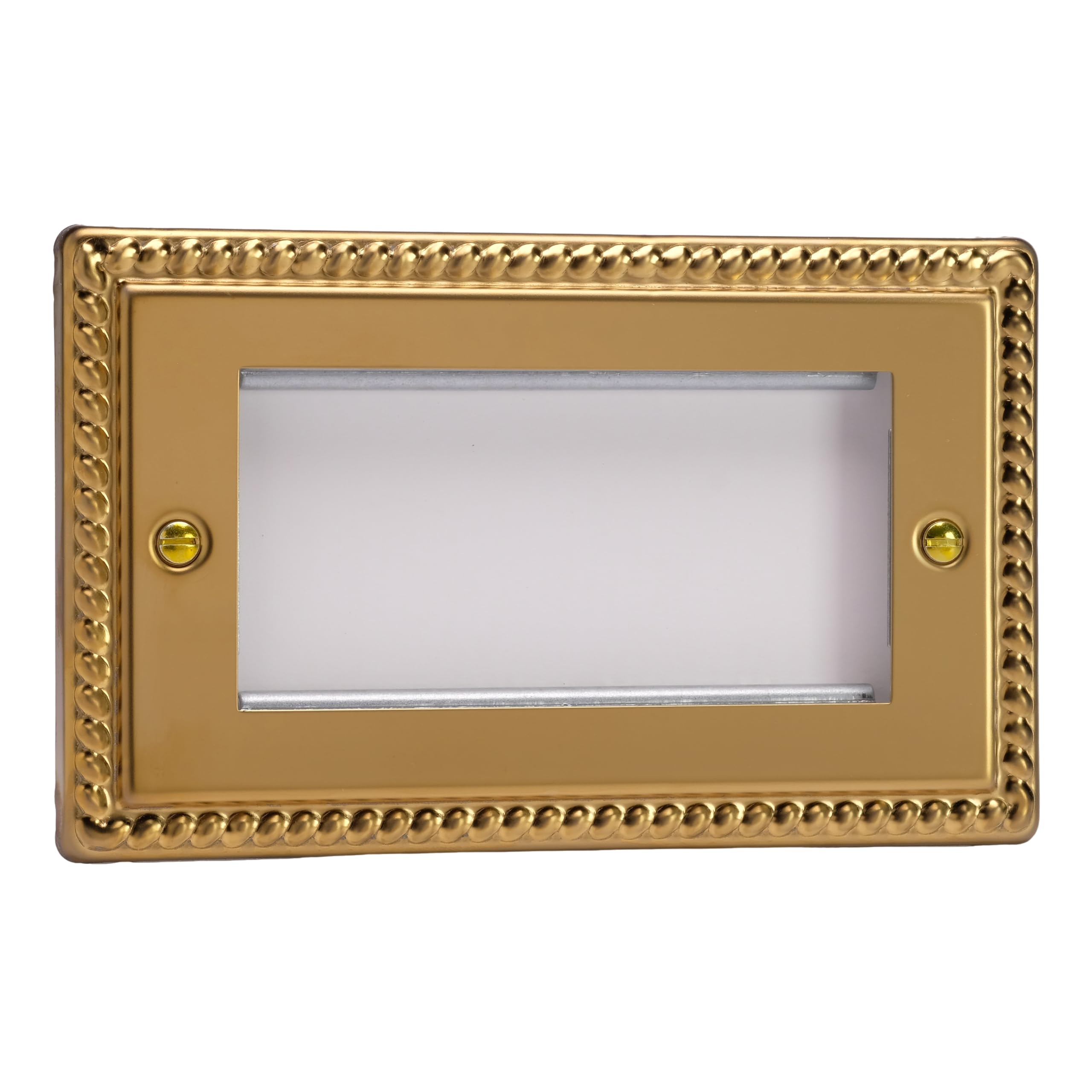 Varilight Quad DataGrid Plate - Classic Georgian Brass, XGG4