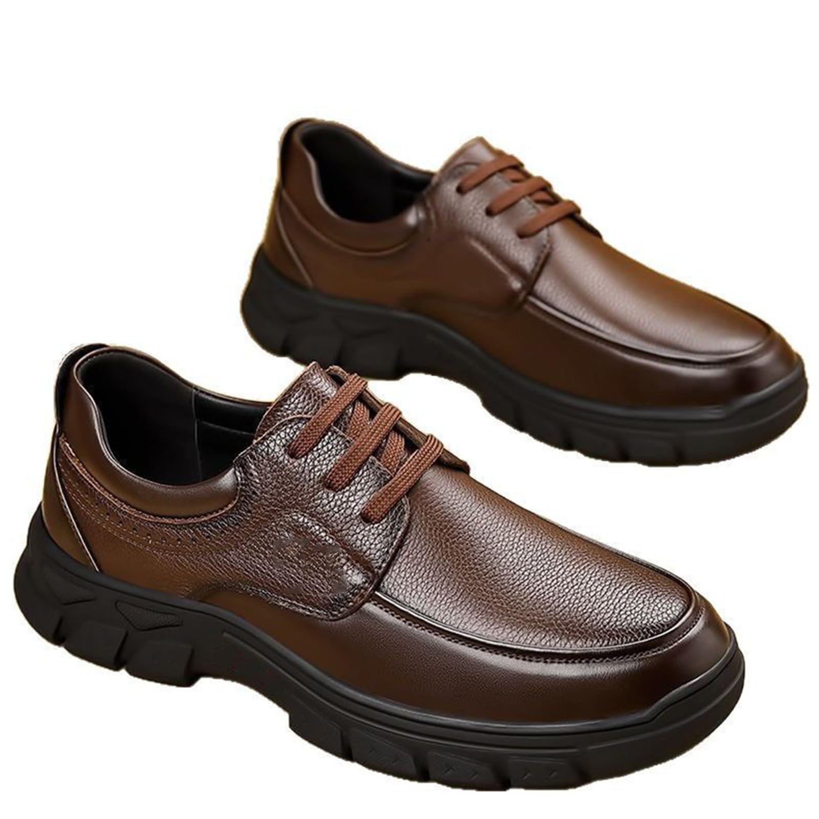 Scarpe Eleganti da Uomo | con Punta Arrotondata, in Pelle, con Lacci, Casual, Formali, Oxford, matrimonio, ufficio