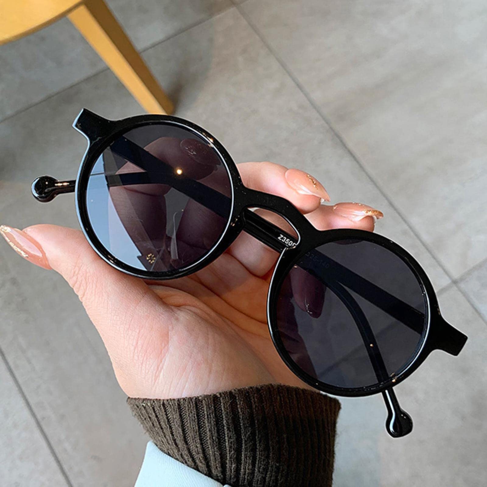 Ronde Vintage Zonnebril Vrouwen Merk Designer Brillen Voor Dames/Mannen Retro Brillen Vrouwen