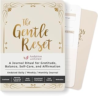 The Gentle Reset Gratitude Journal for Women Daily Planner Reflections A...