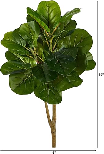 Miniatura 2 de Nearly Natural Árbol artificial de higuera de hoja de violín de 2.5 pies (sin maceta)