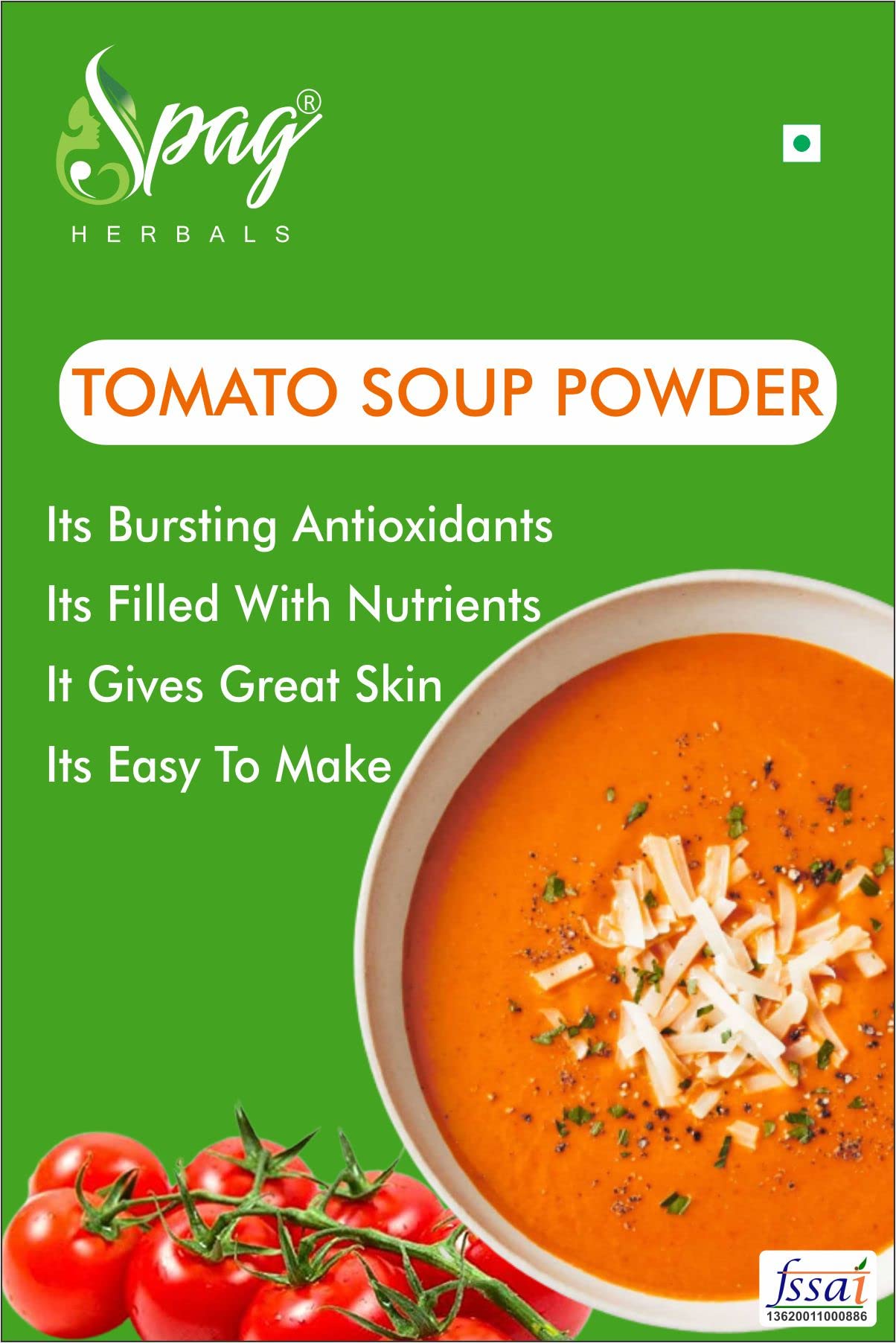 Spag Herblas Instant Tomato soup powder 150 gms 4