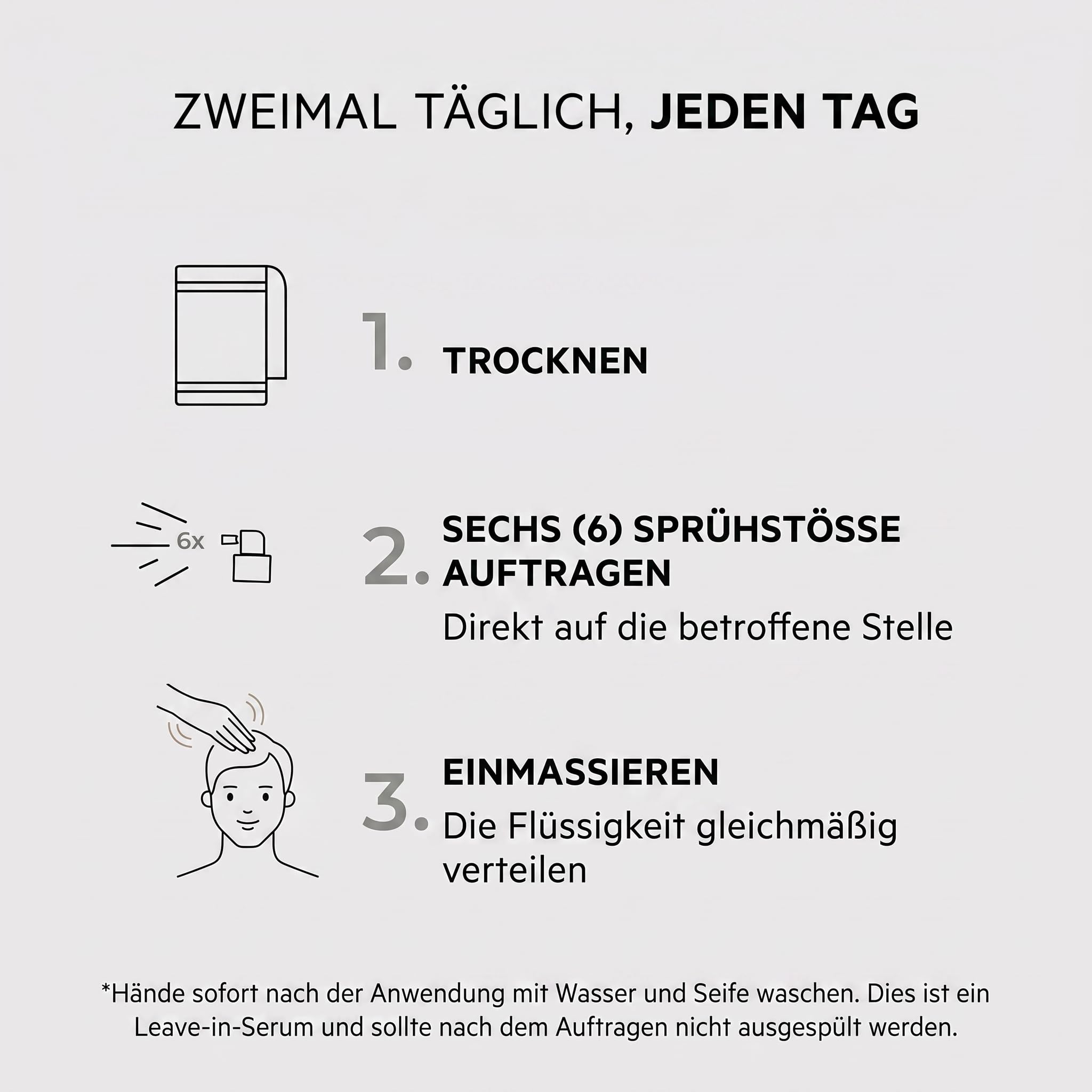 Spectral Men's Haar-Dichte-Serum (ehemals Spectral.DNC-N) – Leichtes Leave-In für sichtbar volleres, dichteres Haar, schnell einziehend, nicht fettig, für alle Haartypen, 60 ml (3er-Pack) | Powered by Nanoxidil®, Coffein & Azelainsäure in einem leichten,