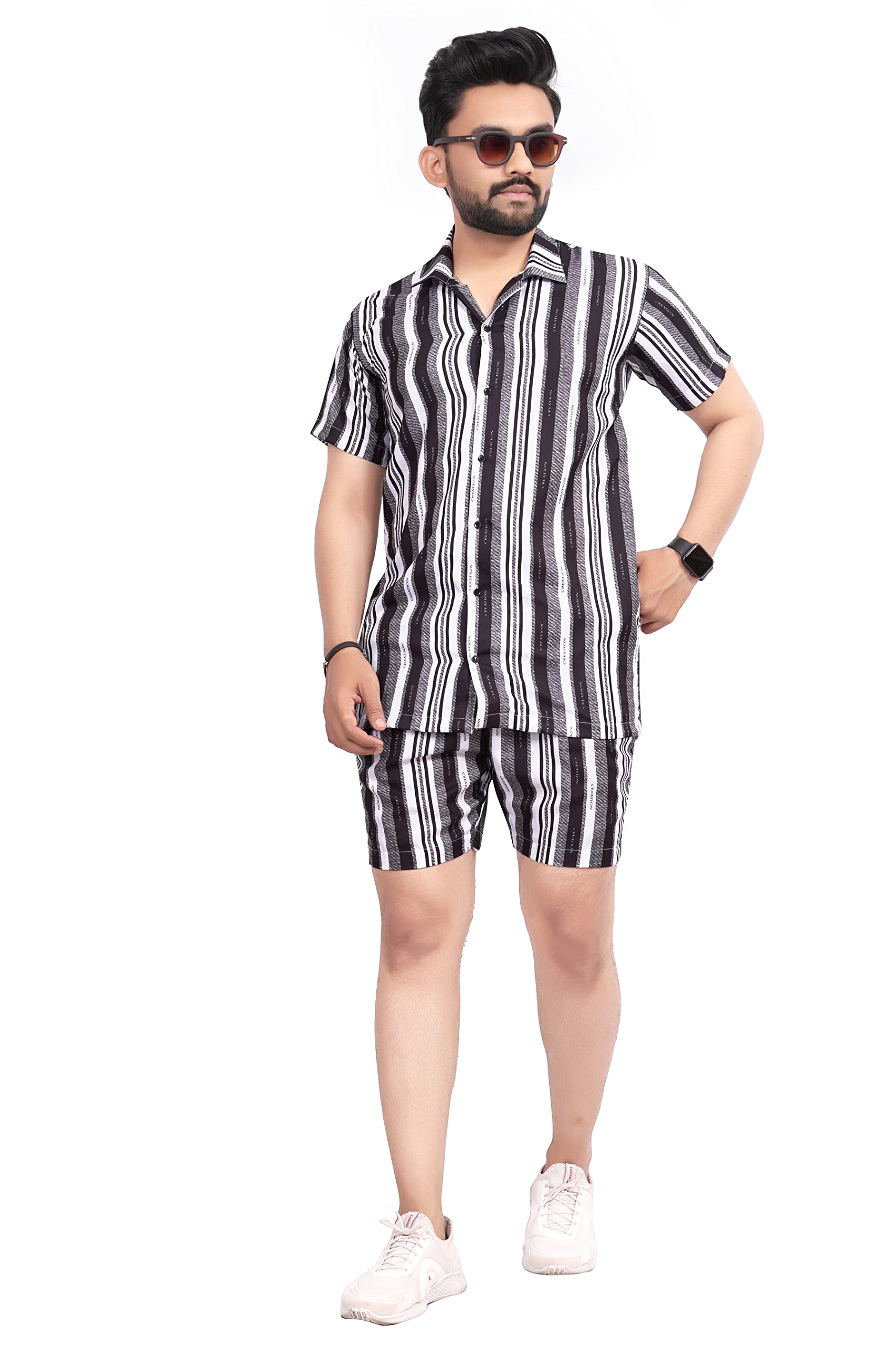 Men's Rayon Cotton Digital Printed | Summer Night Wear | Launge Wear Suit | Dress | Shirt Boxer Pair-picture-43