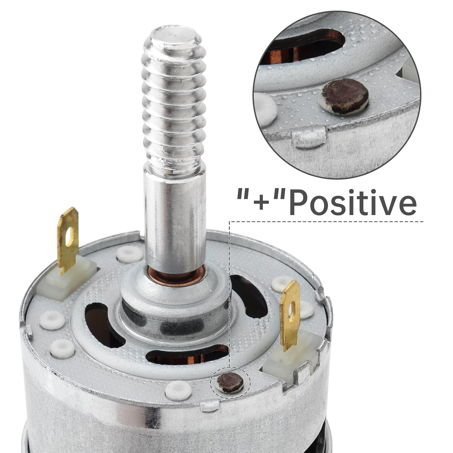 RS755 DC Motor 12V-24V 4000RPM-10000RPM Dual Output Long Shaft Electric Fan Motor Replacement CW/CCW