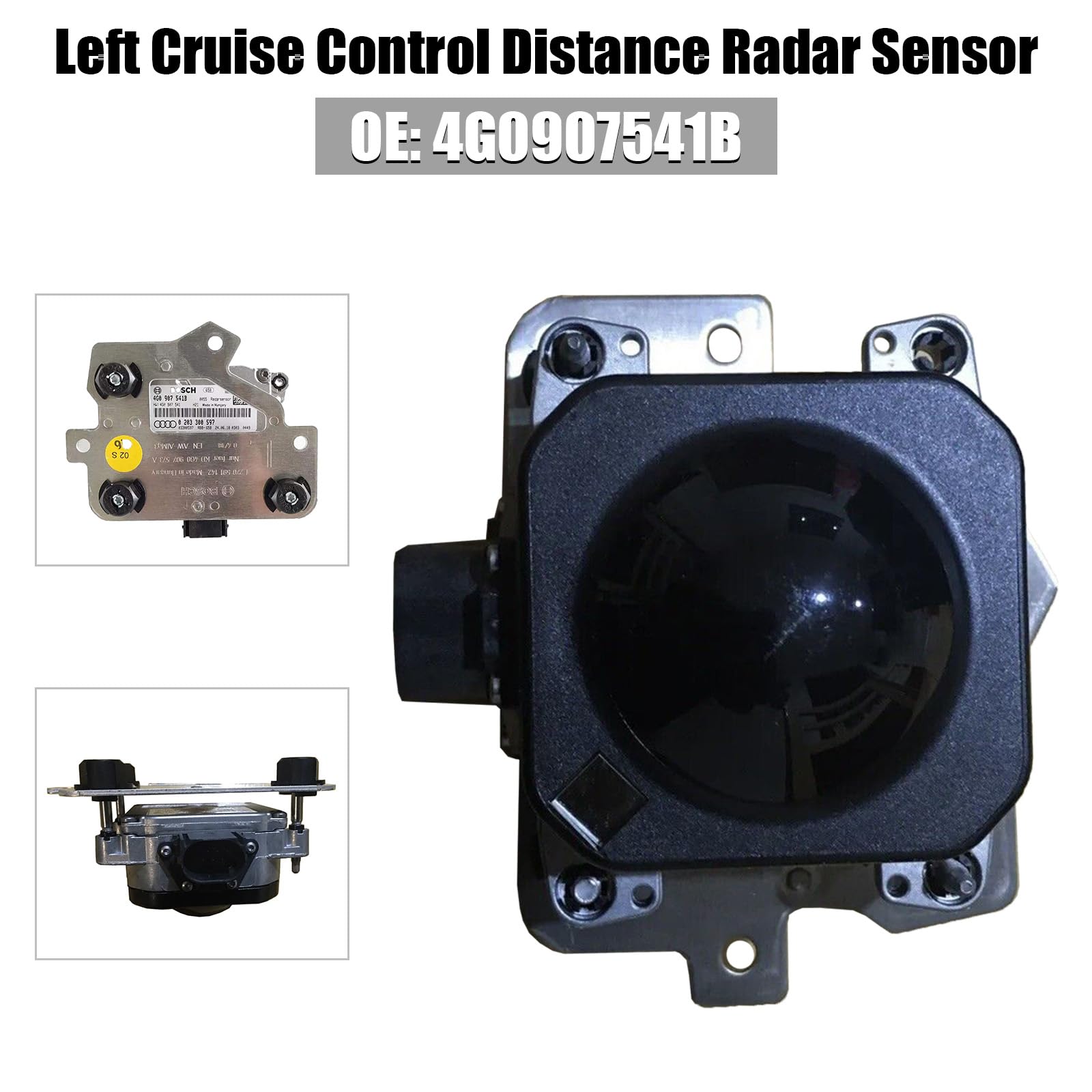 Capteur Radar Left Cruise Control Distance Radar Sensor 4G0907541B Convient pour Audi A6 A7 2016-2018
