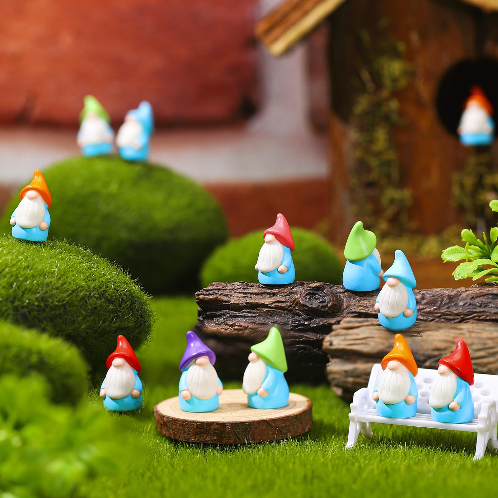 Lot De 60 Mini Figurines De Fées/Lutins Lumineux - Résine - Décoration Jardin Ou Intérieur - Phosphorescent - 6