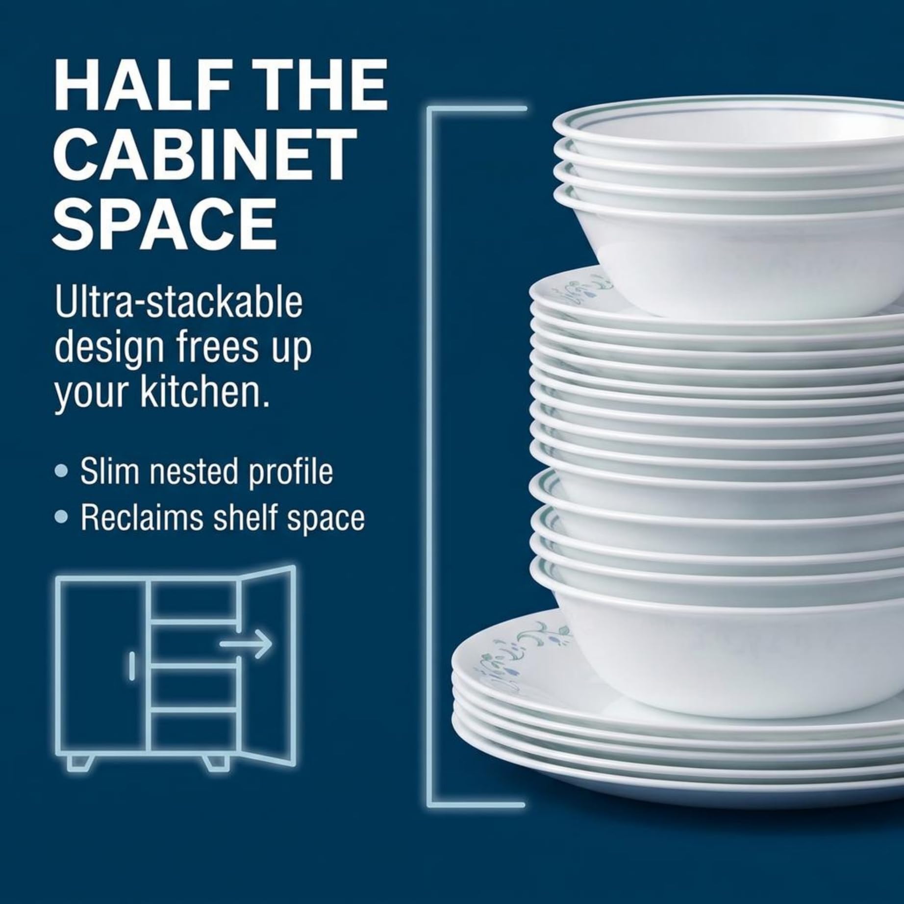 Amazon.com: Corelle Country Cottage 16-Piece Mugless Dinnerware