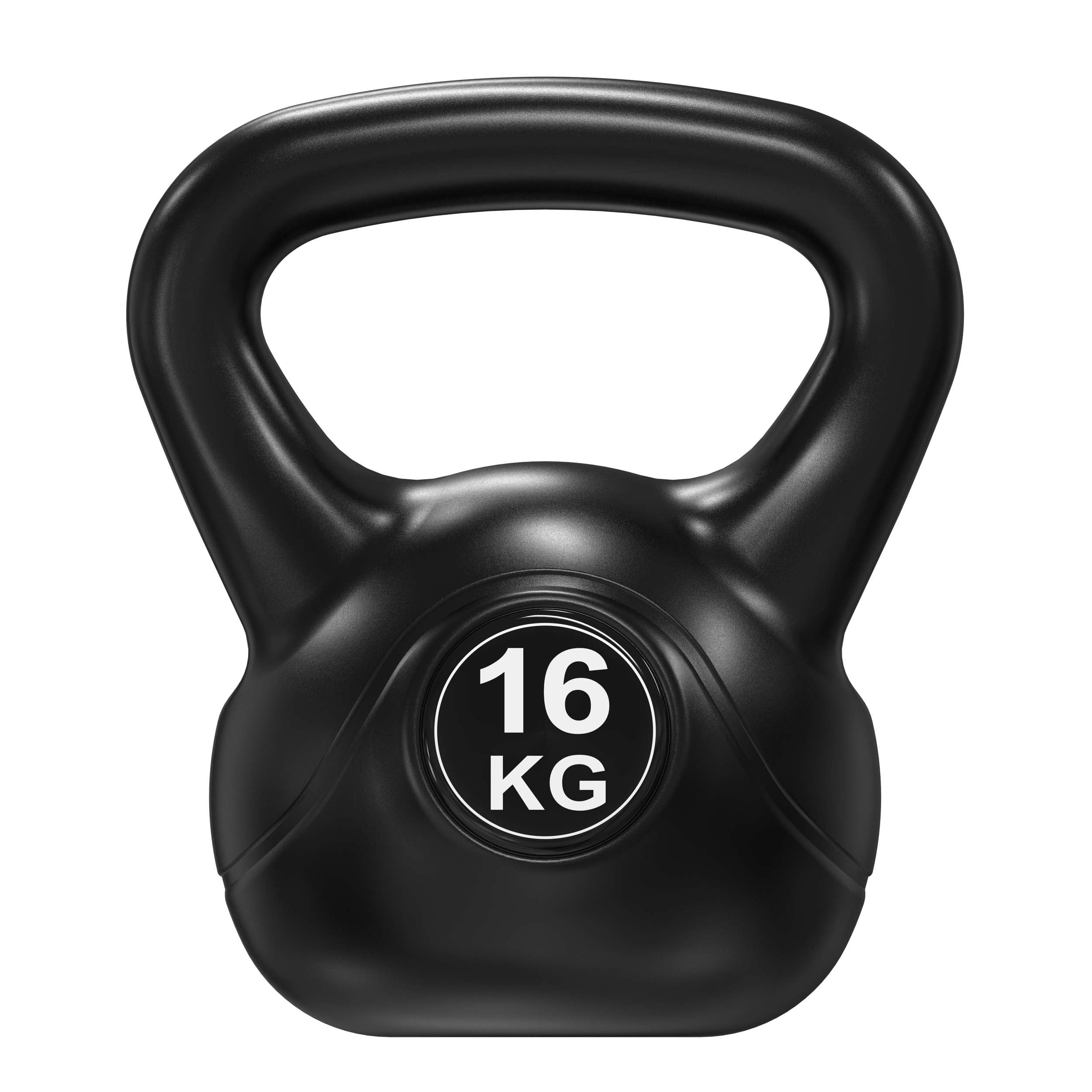 Tunturi Kugelhantel, Kettlebell, PVC mit Sand gefüllt, 2 kg