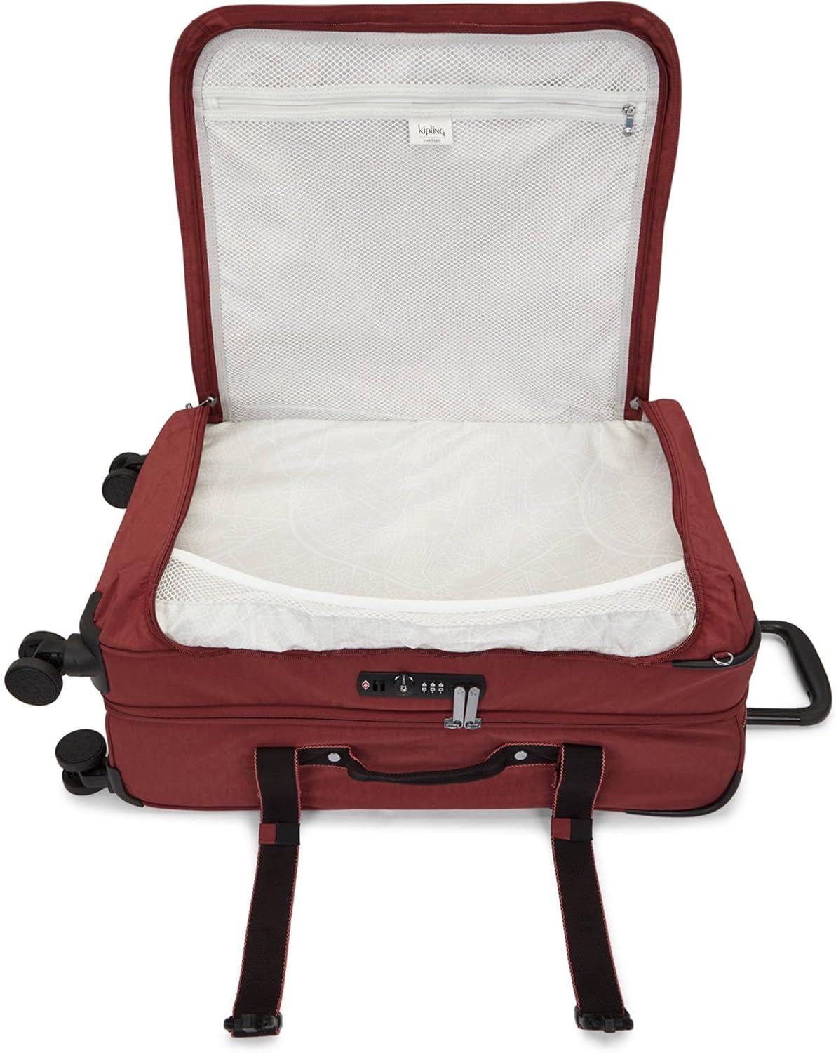Kipling Women's Spontaneous Medium 4 Wheel LuGGage Flaring Rust