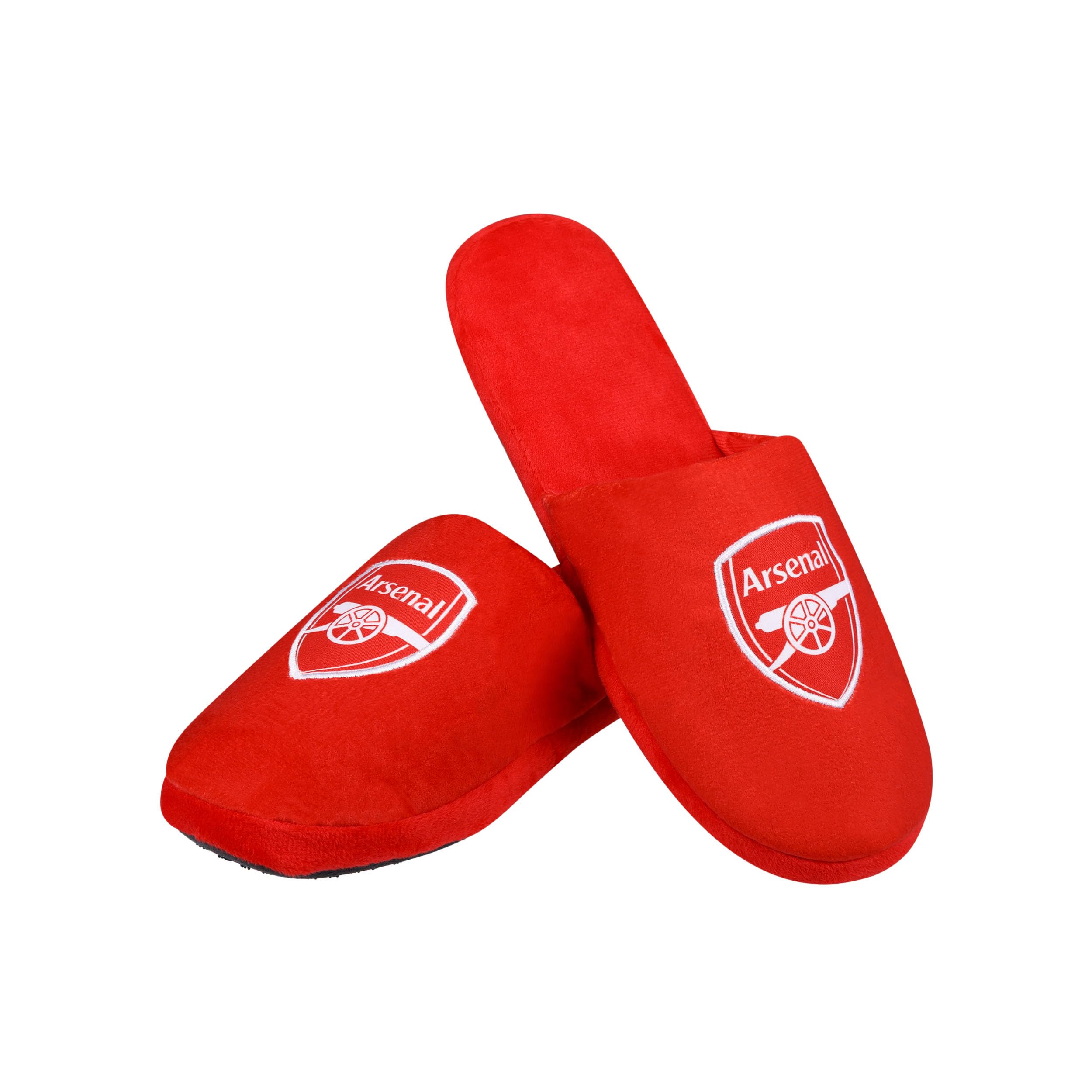 FOCO Officially Licensed Arsenal FC Men's Split Colour Football Slippers XL Size 12-13