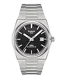 PRX Powermatic 80, Swiss Automatic Watch for Men, Stainless Steel Case, Black Dial, (Model: T1374071105100)
