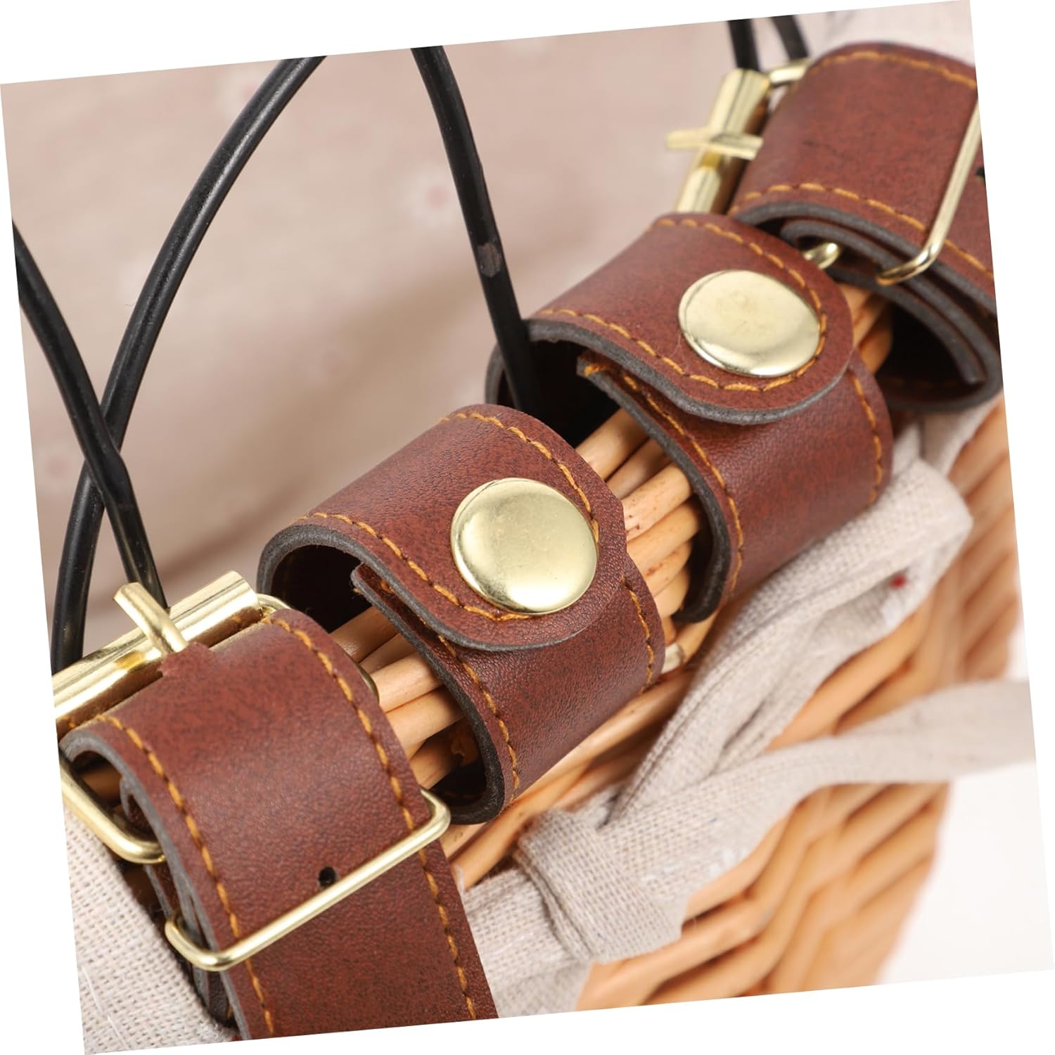 PET Bicycle Basket Iron Frame Removable Front Carrier Bag for Dogs and Cats Sturdy and Lightweight PET Carrier Bag for Biking for Cycling Adventures