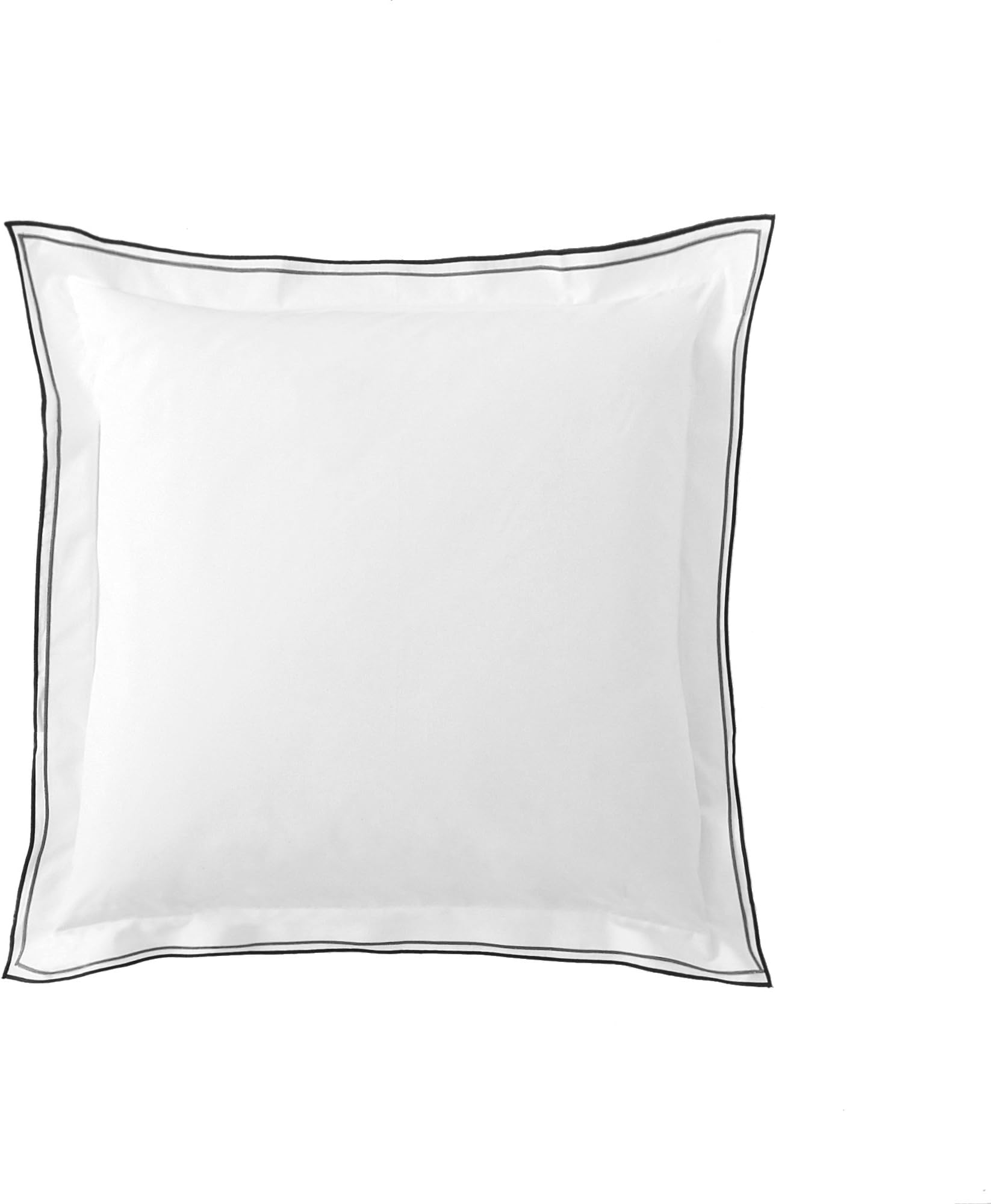 Designers Guild 3359104058989 Astor Graphite Cotton Square Pillowcase 65 x 65 cm