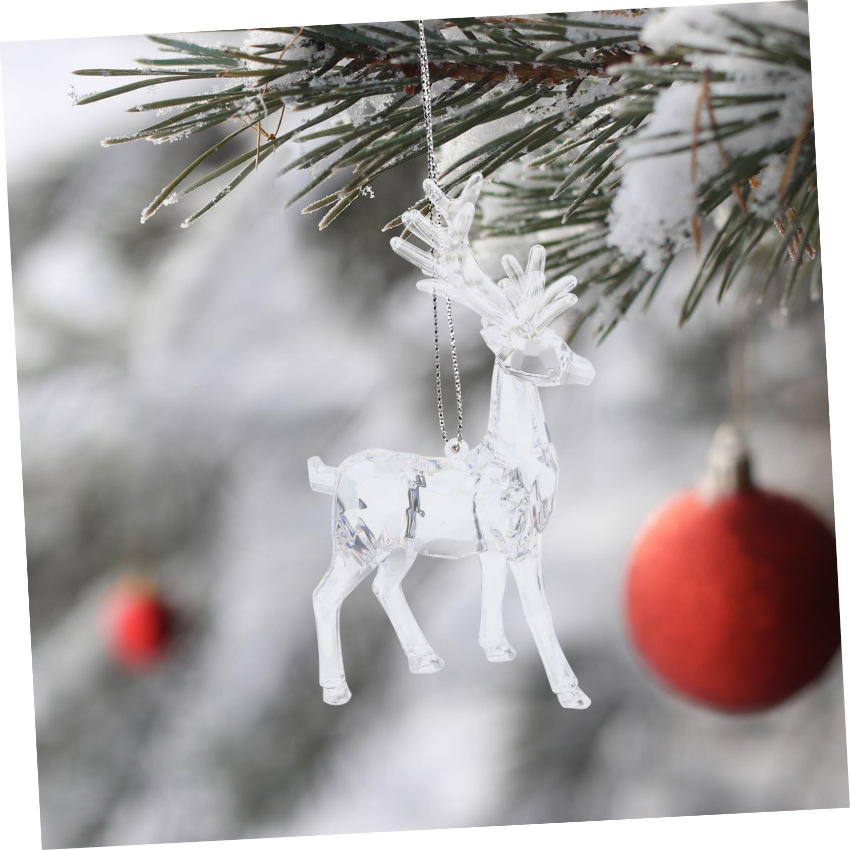 8 Stck. Teiliges Weihnachtsornament aus Dekorative Elchfiguren für Tisch und Weihnachtsdeko für Festliche Anlässe und Kinderzimmergestaltung