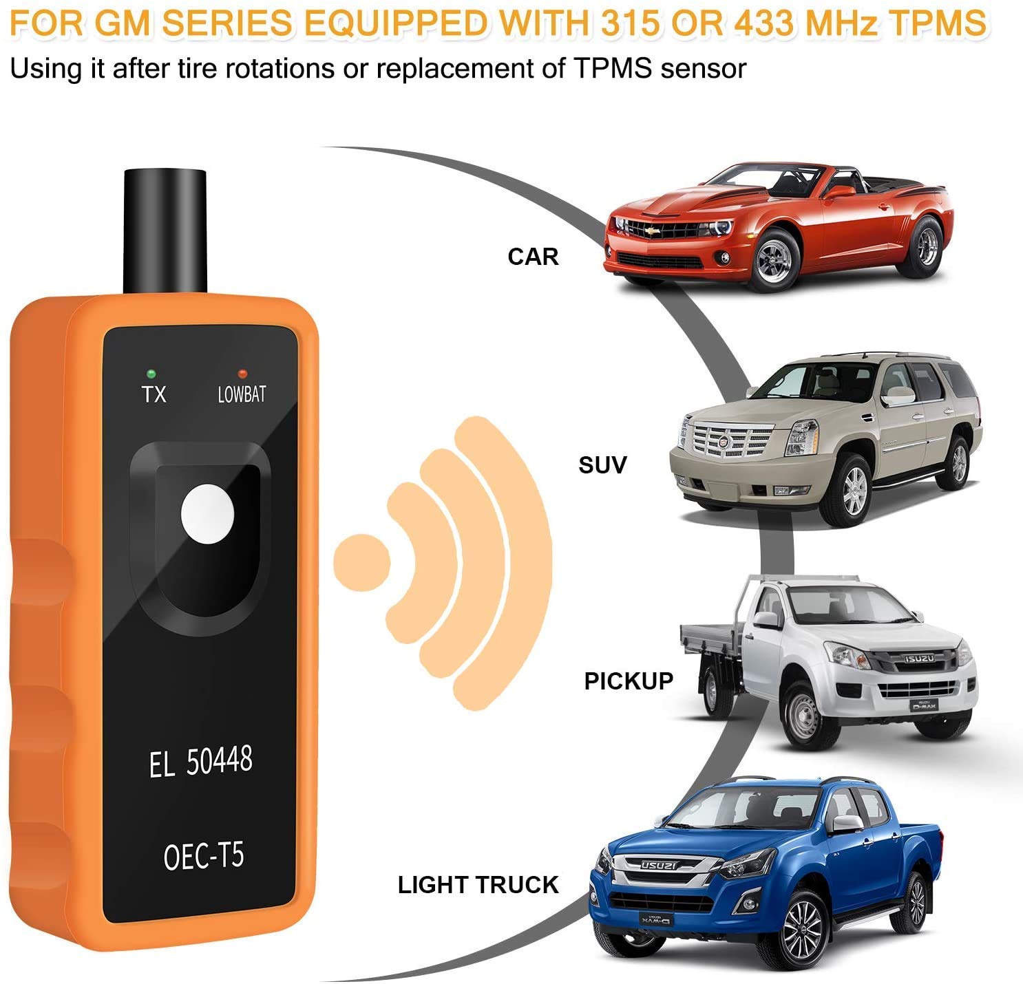GM Vehicle Compatibility for TPMS Relearn Tool
