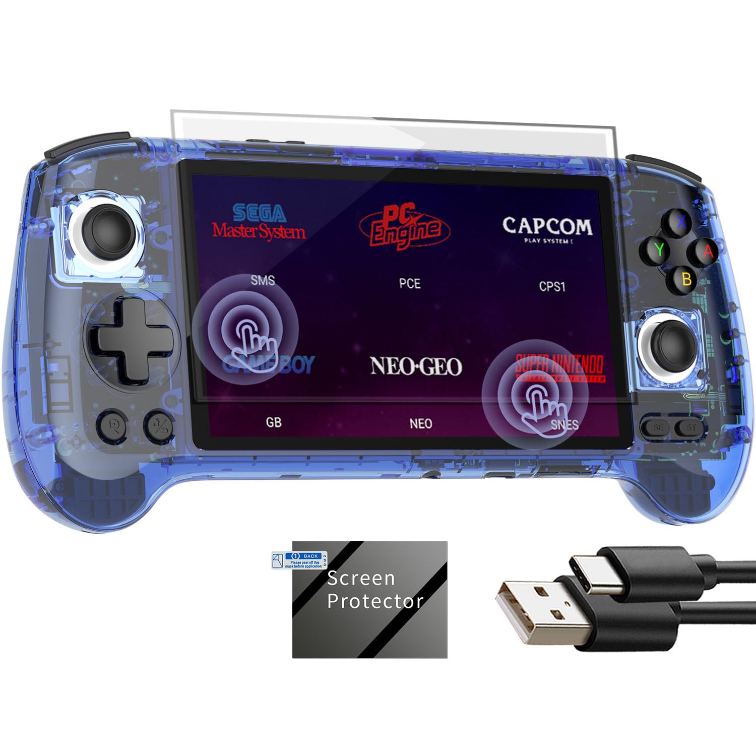 retro handheld game android 13 with touch screen and wifi