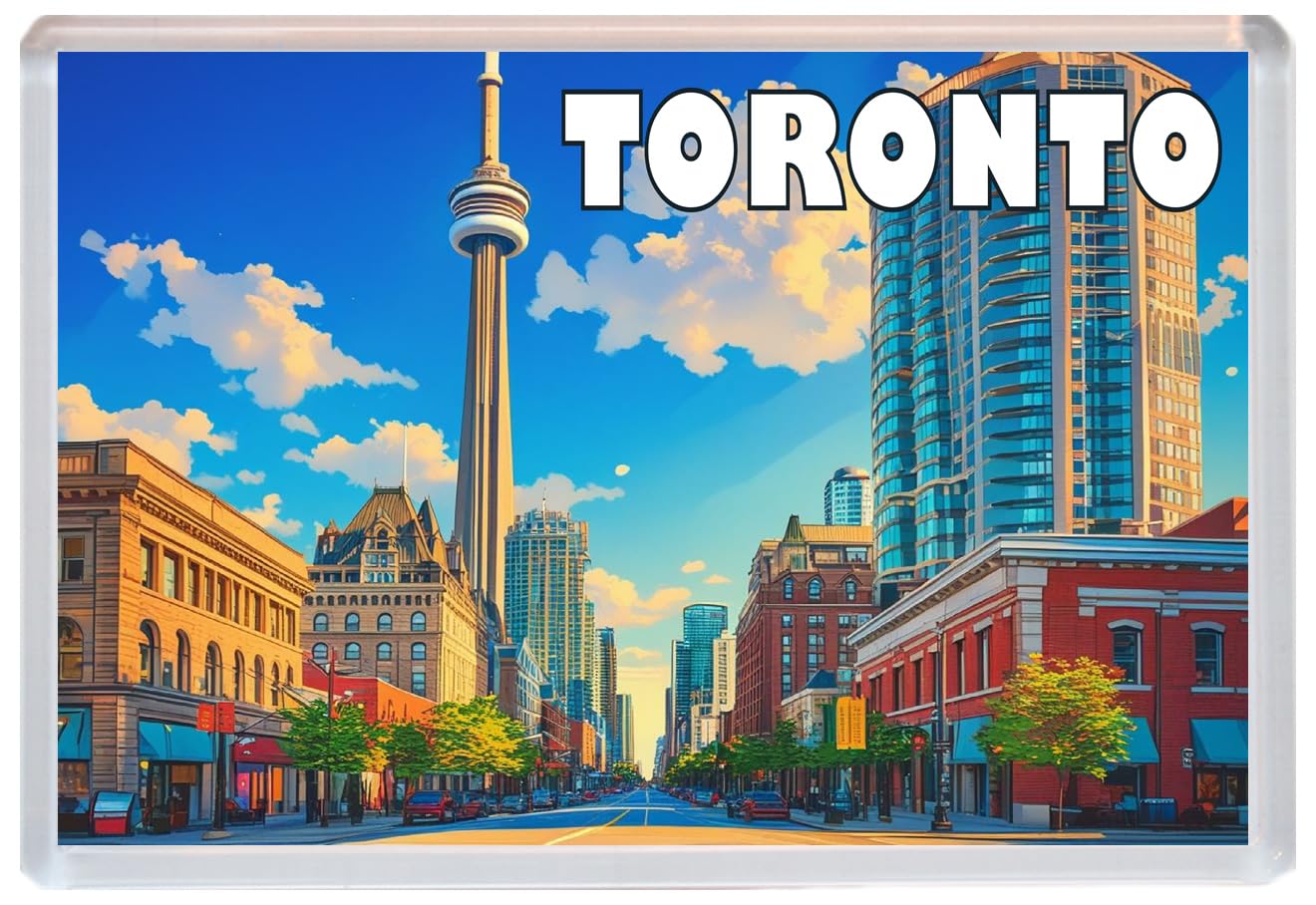 Baked Bean Store Multicolor Toronto - Jumbo Artistic Fridge Magnet 96 X 67Mm Bbsm1764
