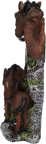 Miniatura 5 de Ebros Gift Rústico Castaño Castaño Salvaje Caballo Yegua Semental y potro Familia Escritorio Escritorio Estatuilla Rústica Vida Silvestre Occidental