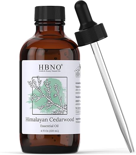 HBNO Aceite esencial de madera de cedro (himalayano), enorme tamaño de 4 onzas, aceite de cedro natural, destilado al vapor, perfecto para limpieza,