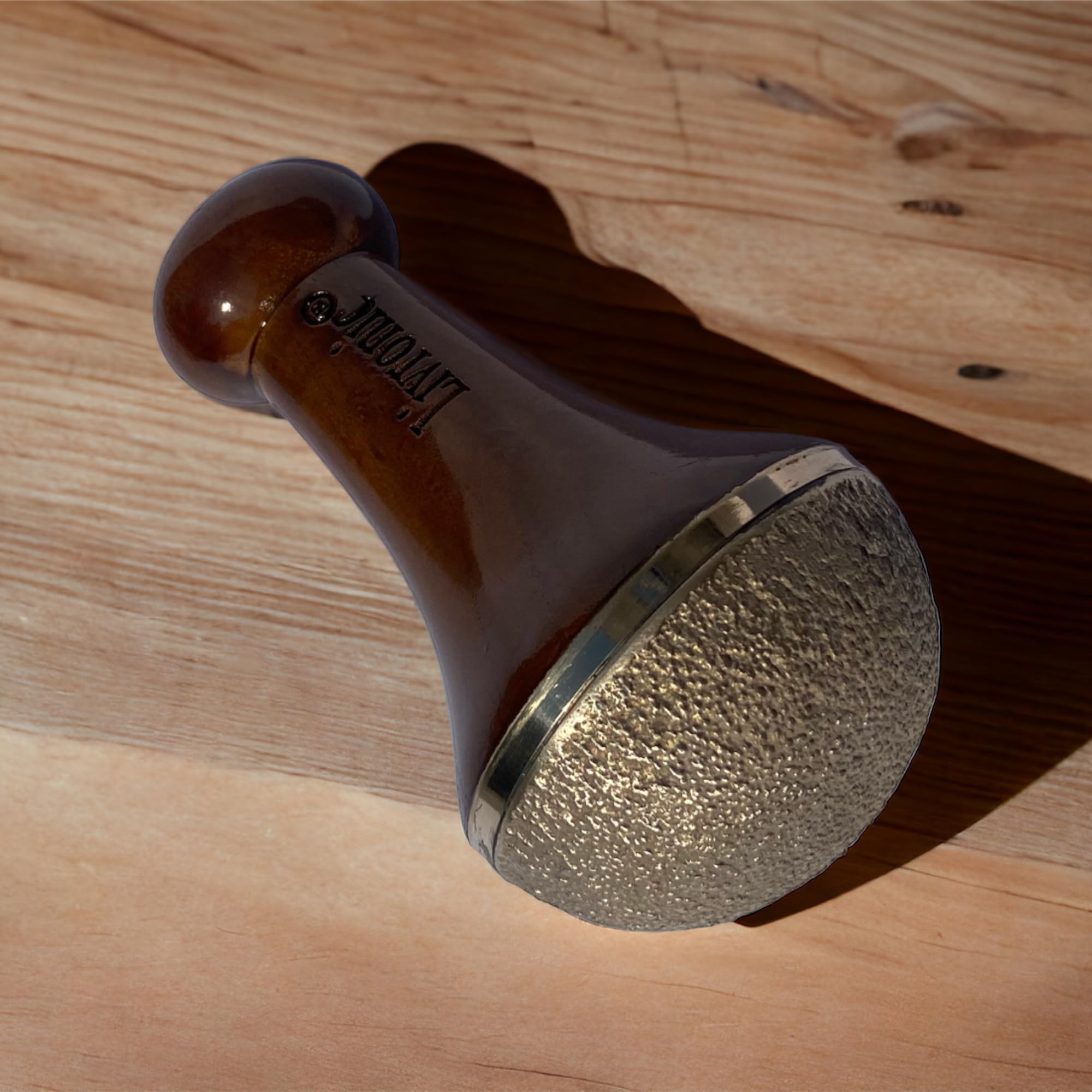 Livronic Detox Bronze Kansa Wand masażer ciała i stóp, unikalny design – masażer 2 w 1 z dwoma różnymi rozmiarami kubków Kansa, wygodny uchwyt i masażer Kansa vatki, 1 opakowanie 2 szt