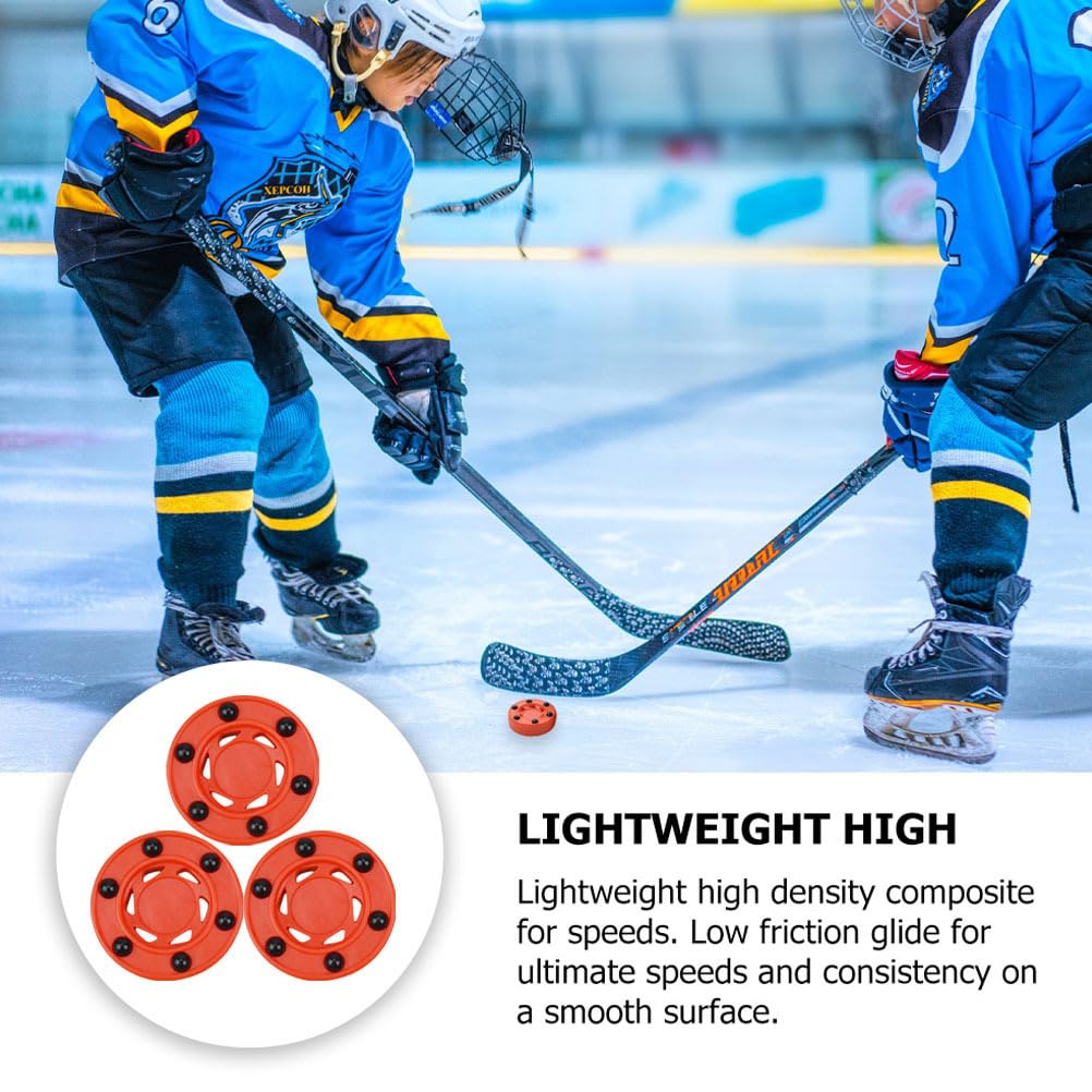 BESPORTBLE 3 Stück Rollhockeyspiel Puck Inline Hockey Straßenhockey Puck Indoor Outdoor Boden Hockey Bälle