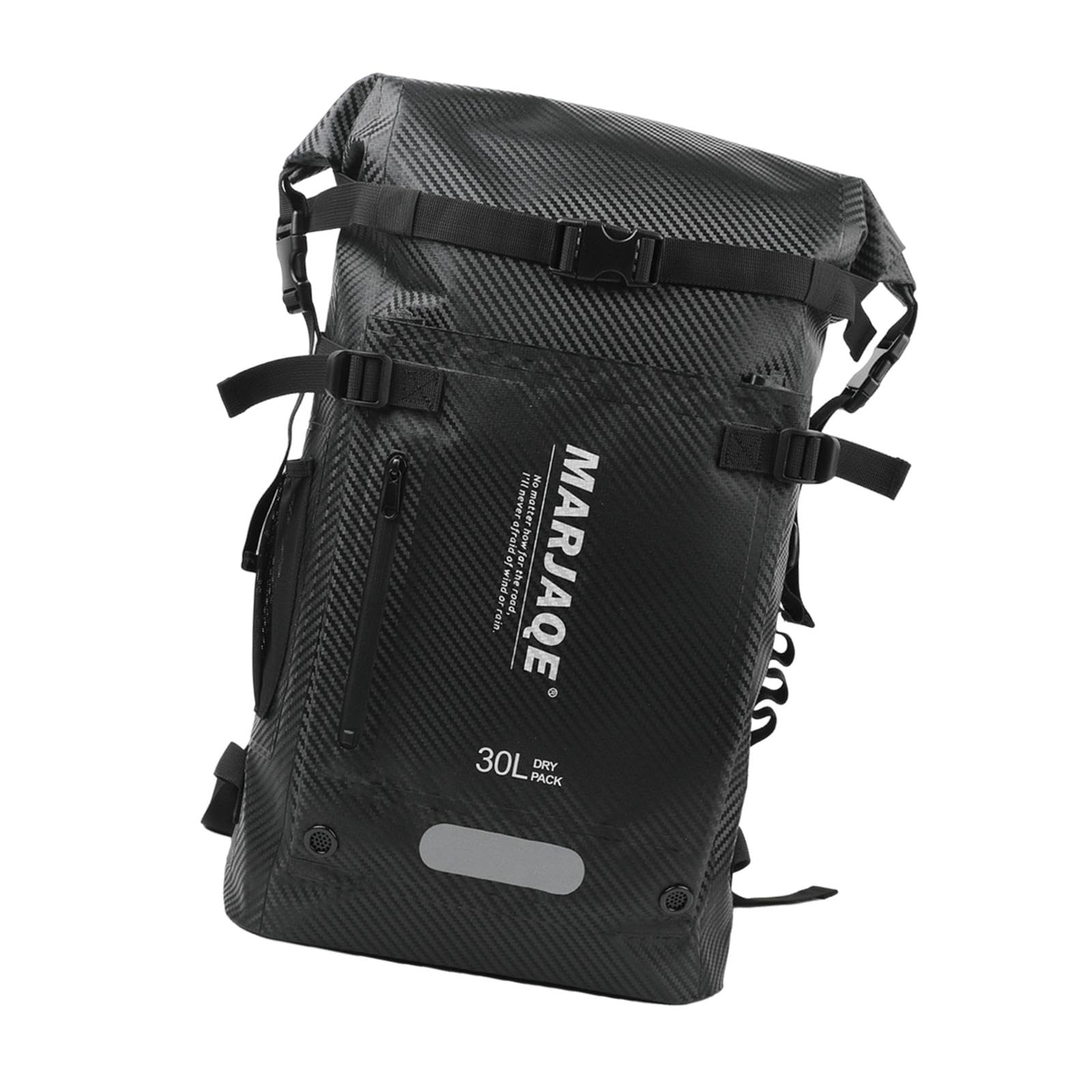 Sac à Dos de Plongée 30L Étanche Compartiments Multiples Porte-Palmes pour Kayak Navigation de Plaisance Rangement Équipement- Noir