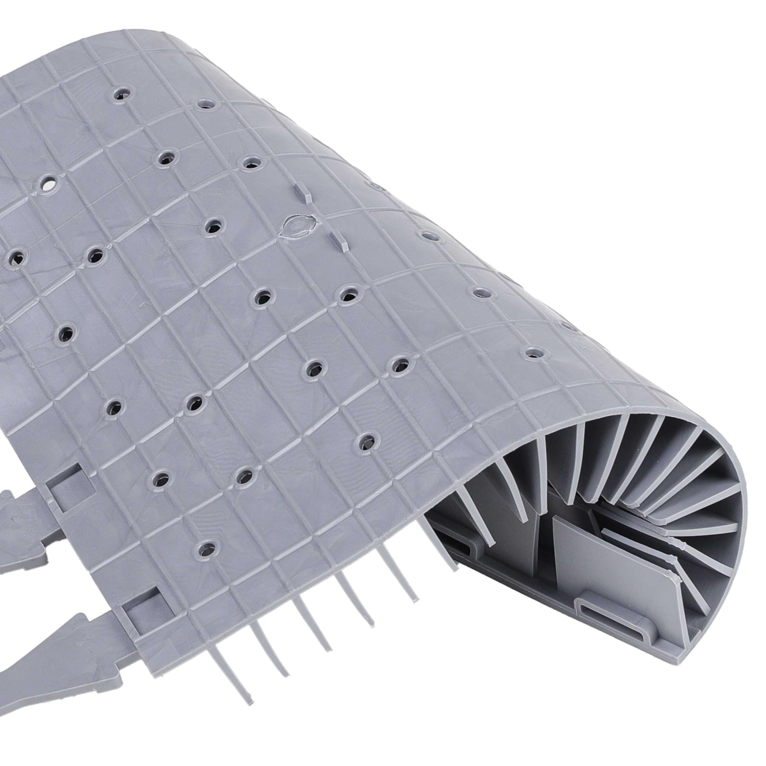 vhbw Brosse Compatible Zodiac RG3200 OT3290 Robot Piscine Caoutchouc 24,7x18x2,8 cm