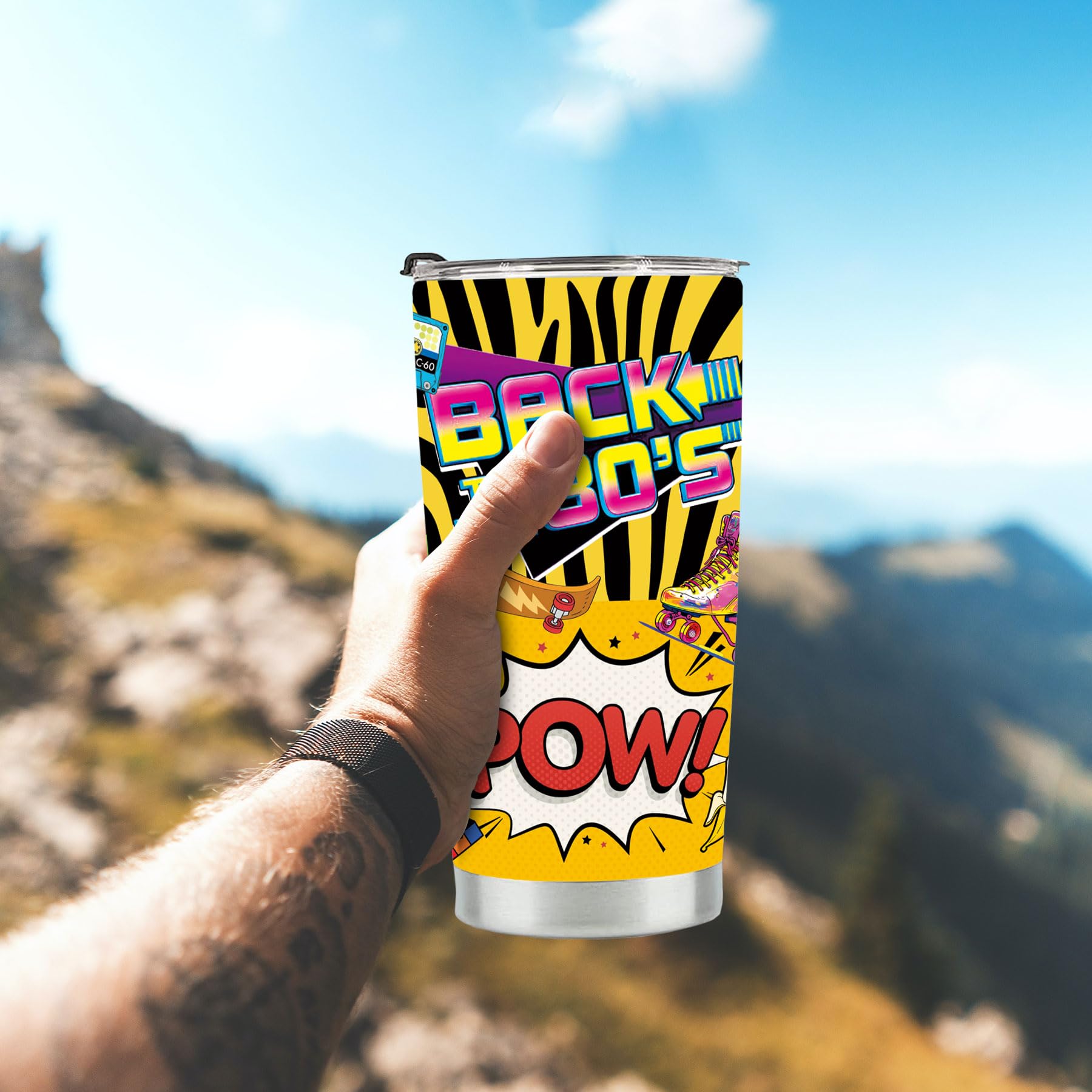 Amazon.com: Lengchuan 80s Tumbler for Women Men, 80s Party