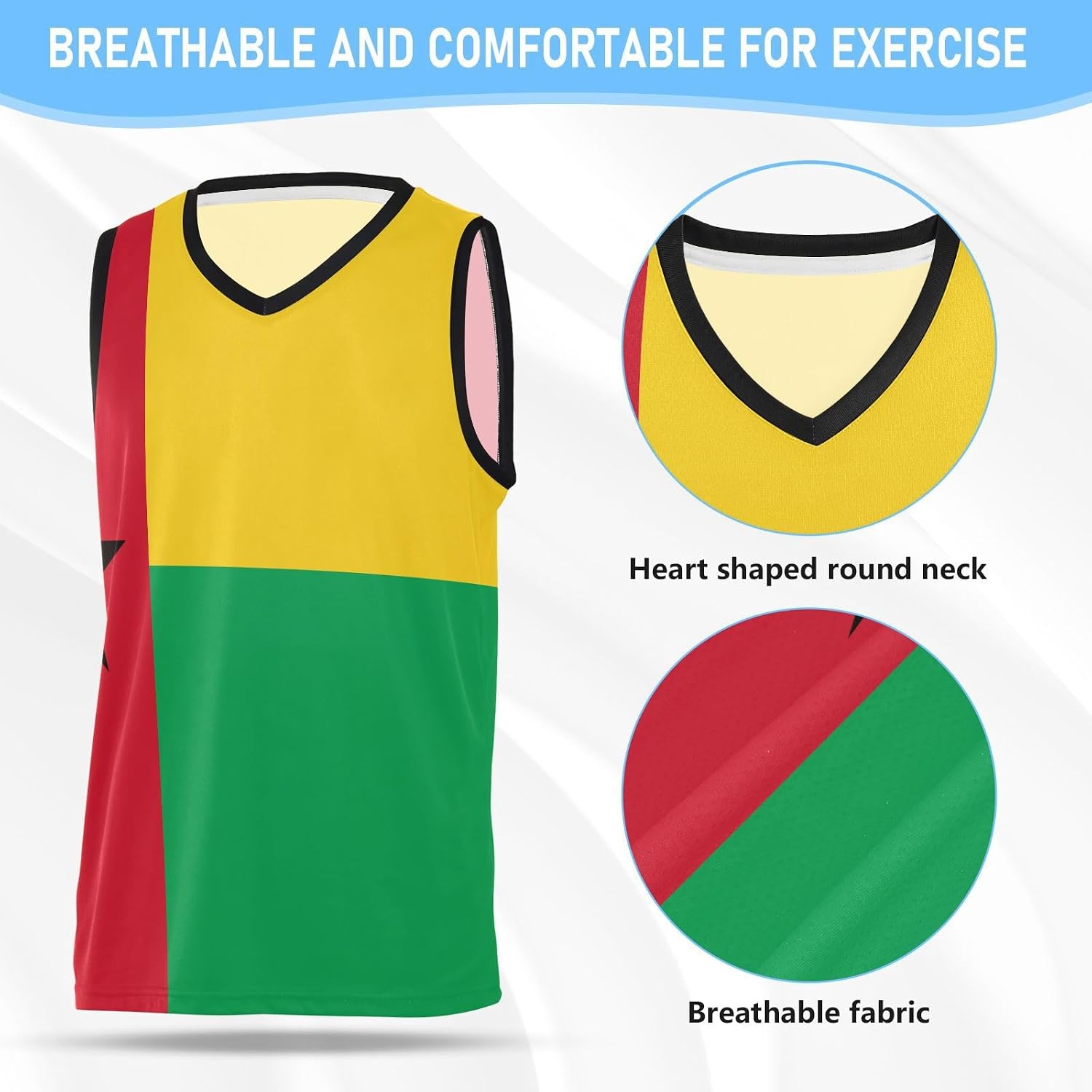 Basketball Practice Jersey Premium Football Practice Jersey for Men Women Youth Team Scrimmage Black National Flag of image 3