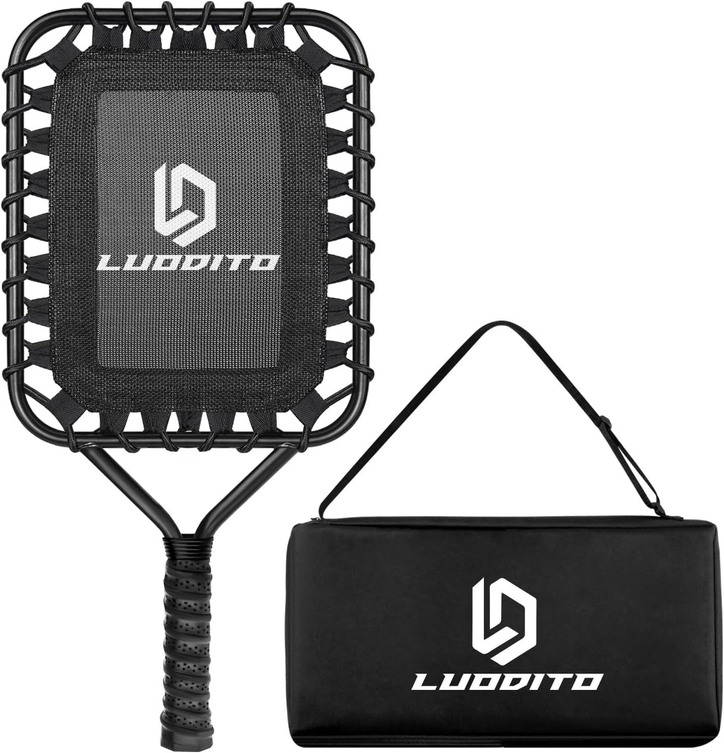 Baseball Racket for Fly Balls Fungo Racket for Baseball & Softball Training for Coaches and Parents, Fungo Bat Baseball Racket for Hitting Grounders and Pop Flies with Storage Bag