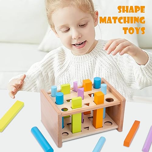 Miniatura 2 de Juguetes Montessori a juego de formas de madera, juguetes de clasificación de formas de color, juguetes para niños de 1 a 3 años, juguete educativo