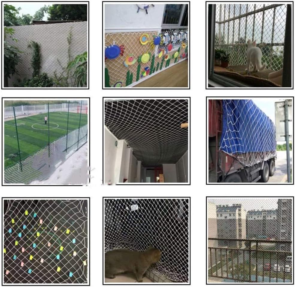 Miniatura 2 de Vrgadonor Anti-Envejecimiento Construcción Protección contra Caídas Red de Seguridad Corte Patio Esgrima Cuerda, Tamaño de red W3mxL12m10x40ft,