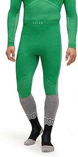 Hombre Wool-Tech 3/4 Mallas técnicas Deportivas Cortas para Clima frío a Muy frío Transpirable regulación del Clima antiolores sostenible Lana Hilo Funcional 1 Pieza