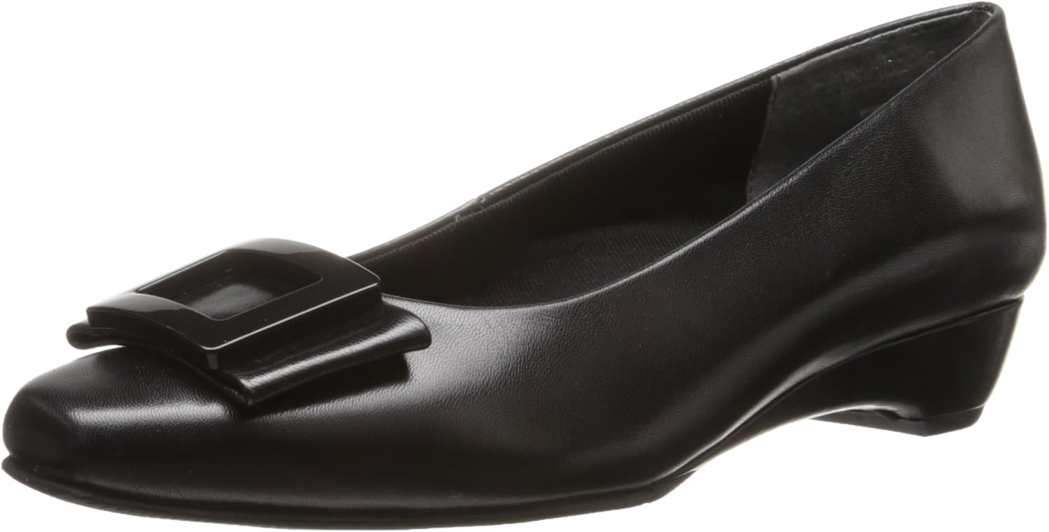 Rose Petals Women's Brynn Dress Pump, Black Kid, 13 W US