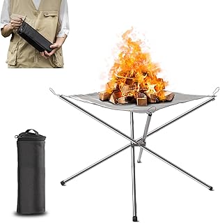 7 Best Solo Fire Pit Ideas for Smoke-Free Relaxation 48 Upgraded 22 Inch Portable Fire Pit for Camping, Collapsible Fire Pits fo...