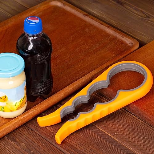 Miniatura 6 de Abrebotellas Bloss - Abrebotellas antideslizante para manos débiles, personas mayores con artritis y niños, abrelatas colorido 4 en 1 multifunción