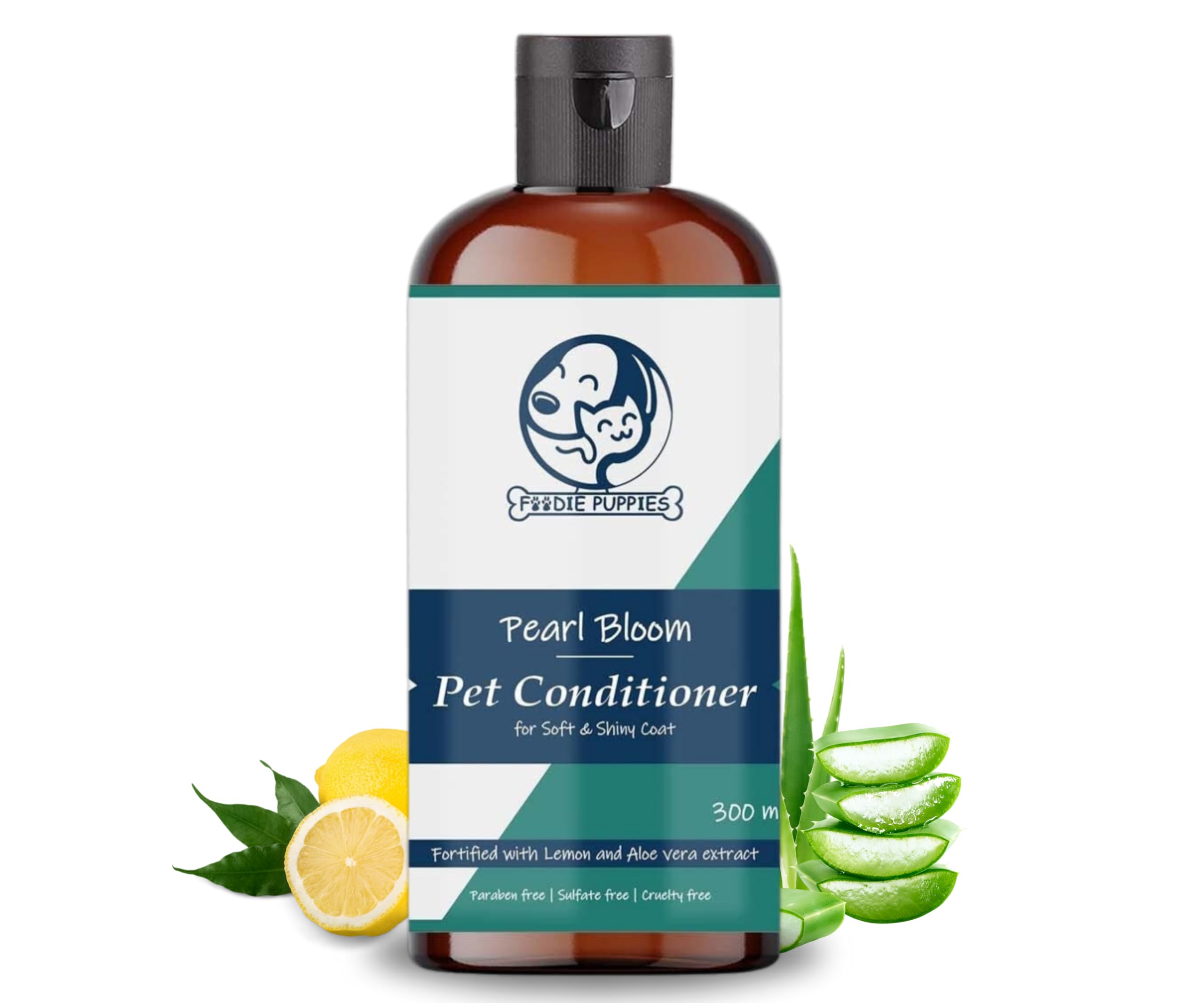 Foodie Puppies Pet Dog Conditioner - (Pearl Bloom, 300ml) Moisturizing for Dogs, Cats, Puppies & Kittens of All Ages | Fortified with Lemon and Aloe-Vera extracts | Leaves Coat Soft, Shiny (B0BTNWH655) Amazon Price History, Amazon Price Tracker