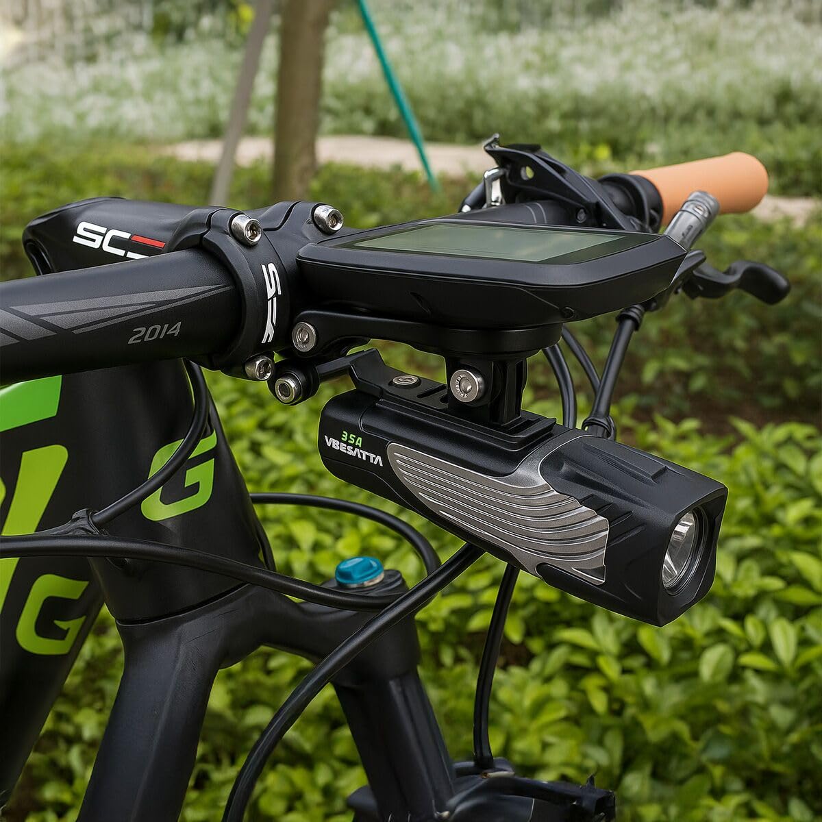 Support de vélo pour Wahoo Elemnt-Wahoo Elemnt Bolt-Wahoo Elemnt Roam/Mini - Support de potence réglable - Support de vélo pour GoPro et Camera Headlight.S