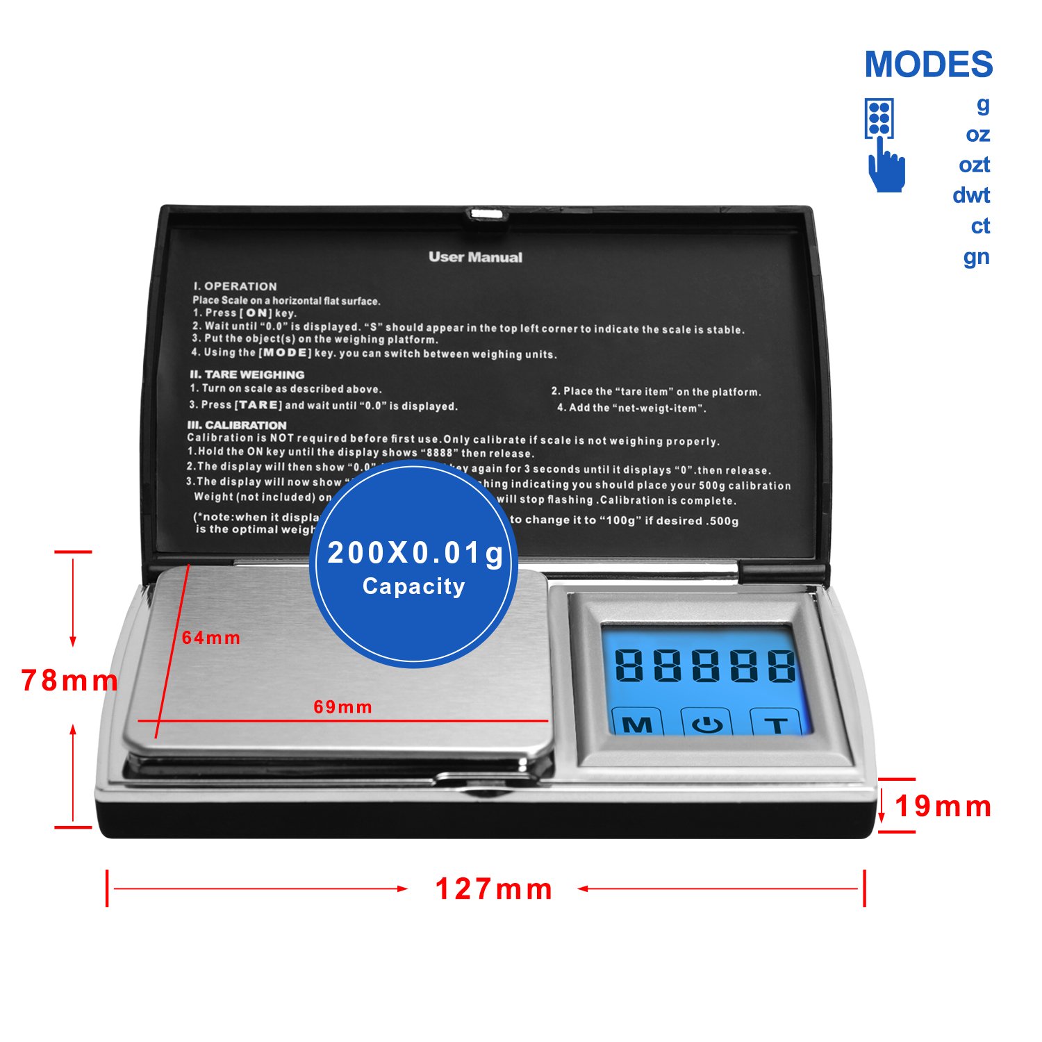 Nextshine Digital Pocket Scale 200g X 0.01g Black Buy Online in