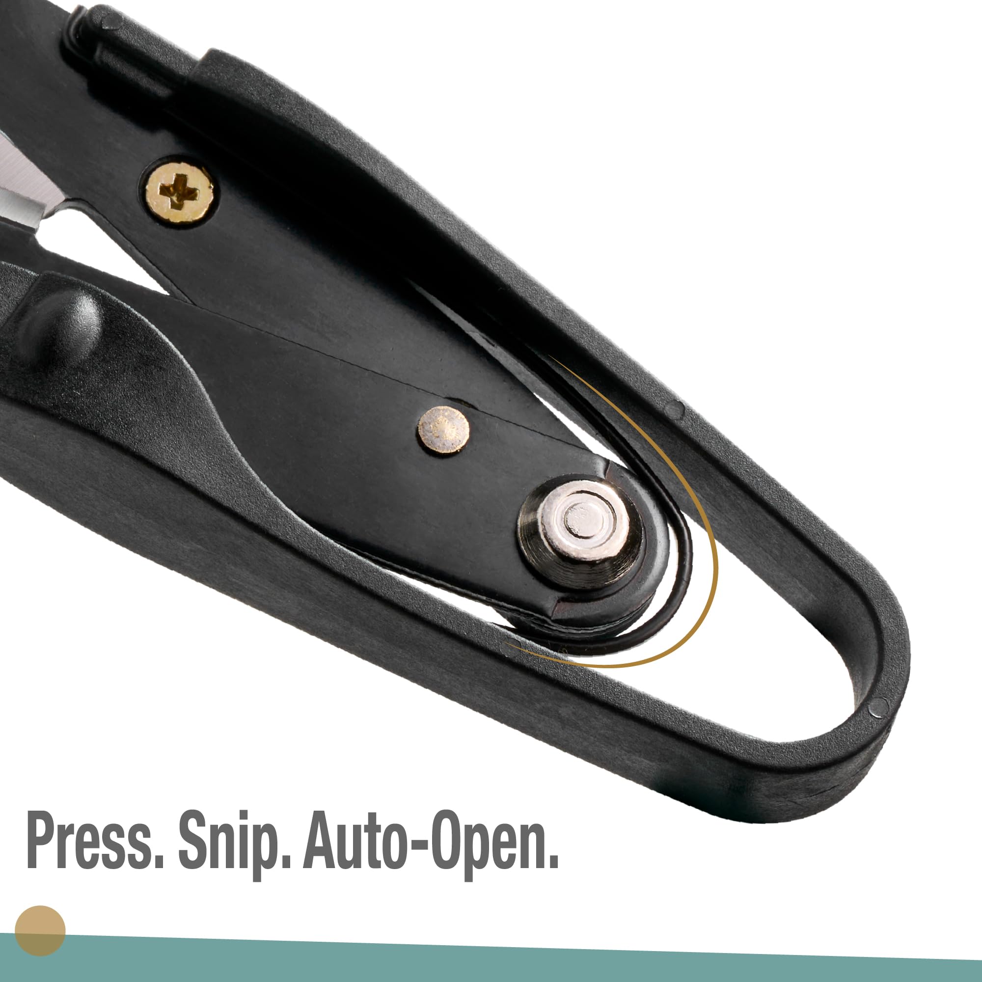 Beaditive - Tijeras de hilo premium con hilo y bordado para costura, acolchado, tejido de punto, joyería con tapa protectora y cordón