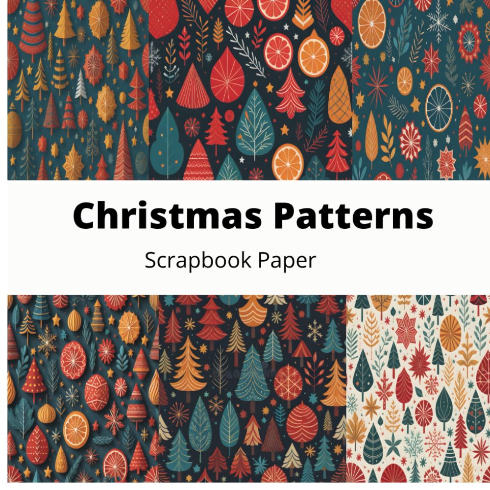 Independently published Christmas Pattern Scrapbook Paper