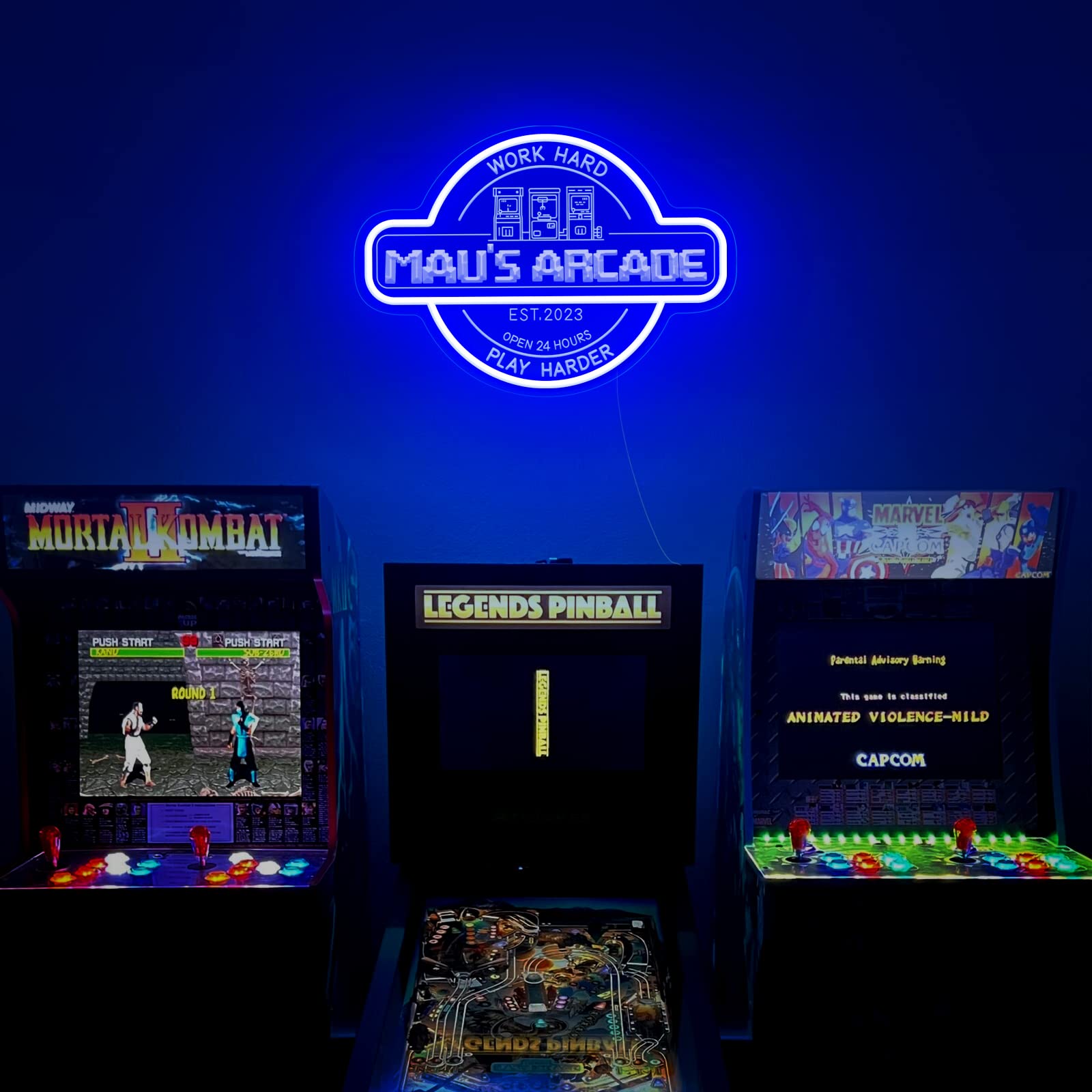 ネオンサイン アーケードゲーム LED看板 レトロ 視認性抜群 オーダーメイド LEDネオンサイン ネオン管風 GAMEOVER インテリア 店舗用 NK-51