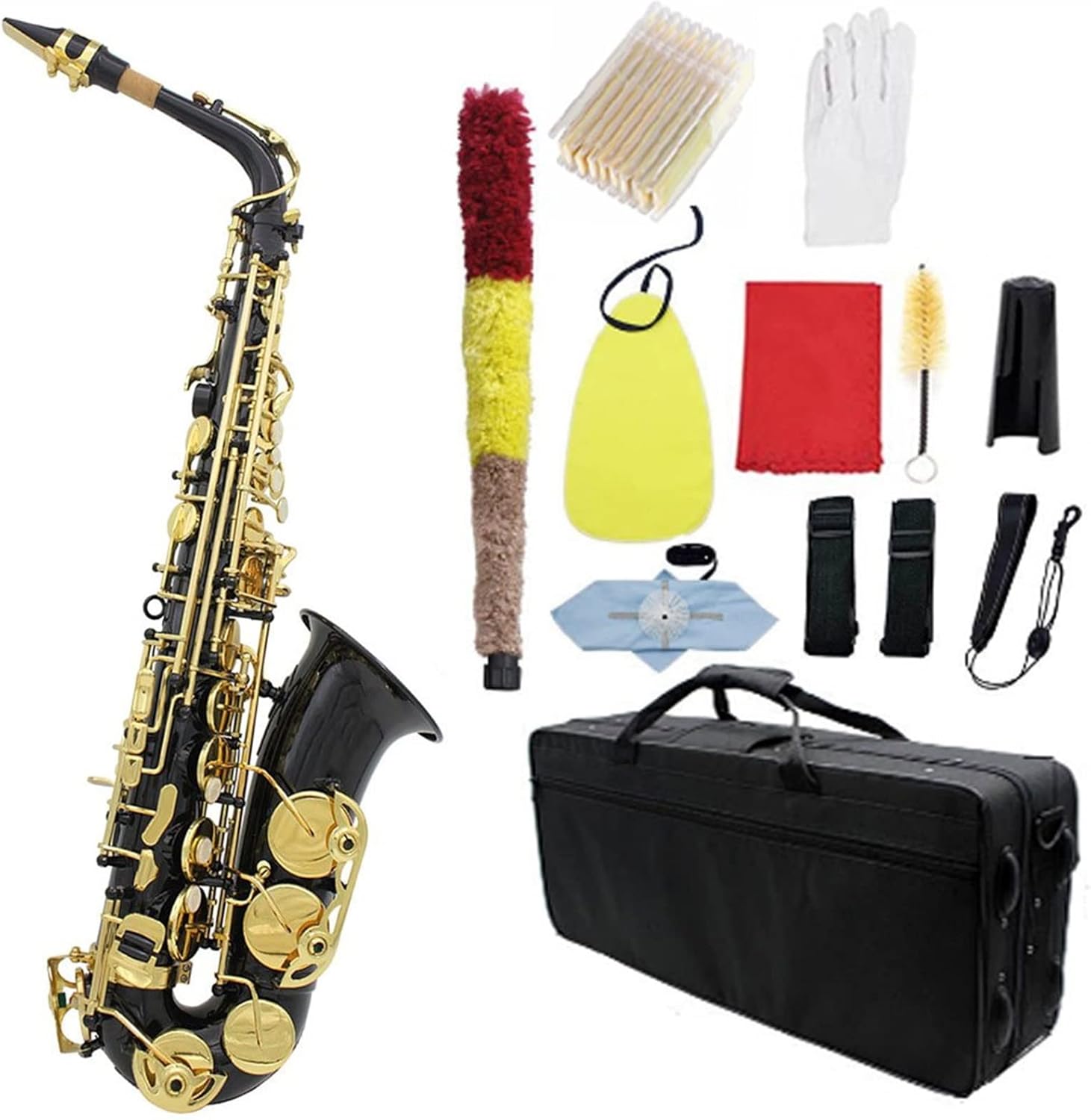 アルトサックス EB 真鍮 ボディ 彫刻 キー ホワイト シェル キー サックス (カラー : 8)