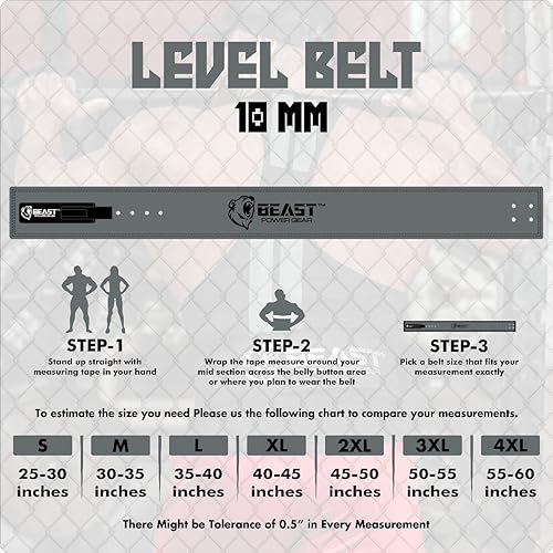 Miniatura 7 de Beast Power Gear Hebilla de palanca para cinturón de levantamiento de pesas, 0.394 in, 0.512 in de grosor y correa libre de 4 pulgadas, Gris
