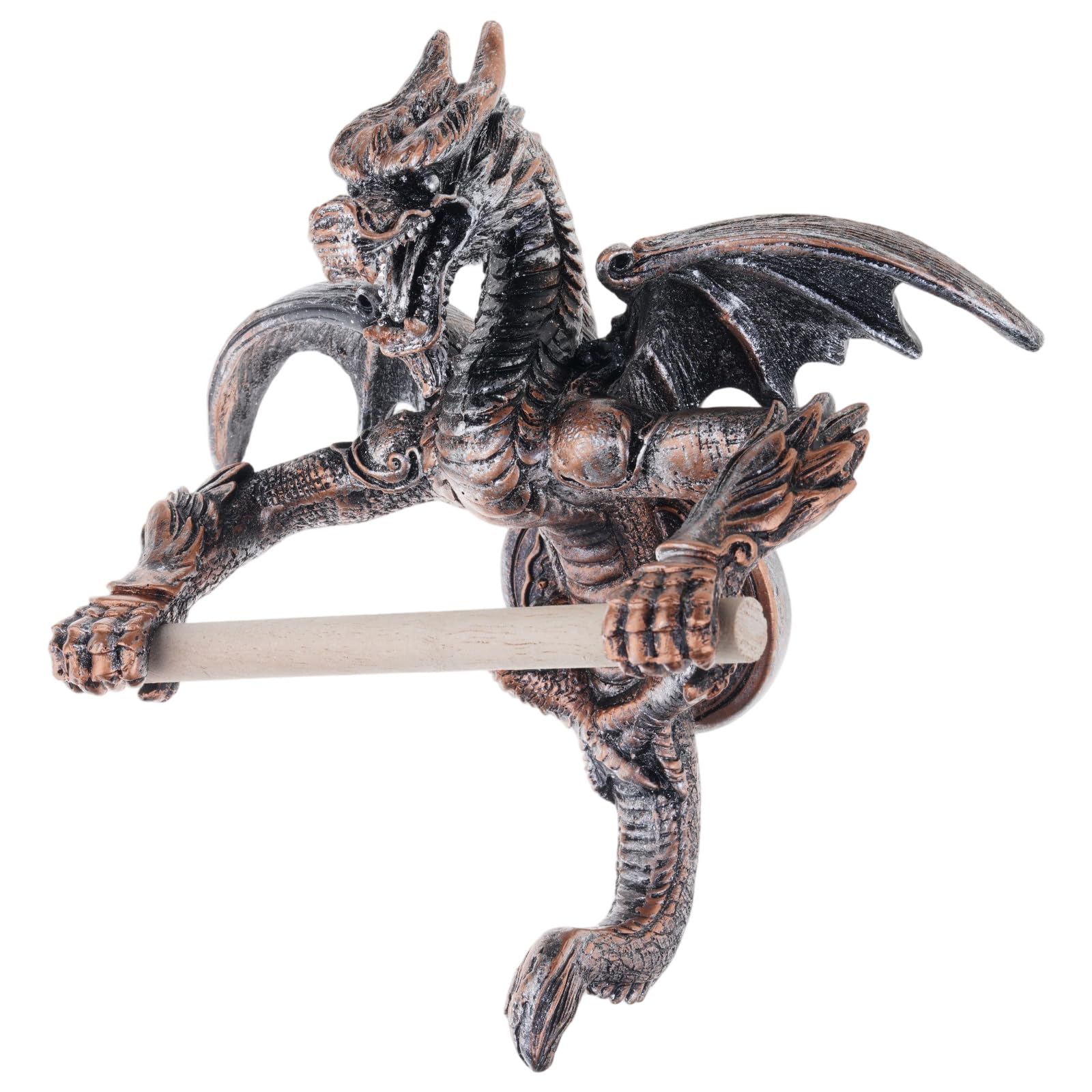 Unique Dragon Toilet Papers Roll Holder Bathroom Stand Wall Mounted Tissue Roll Holders Storage Rack Shelf None Drilling Bathroom Tissue Holder Storage Rack