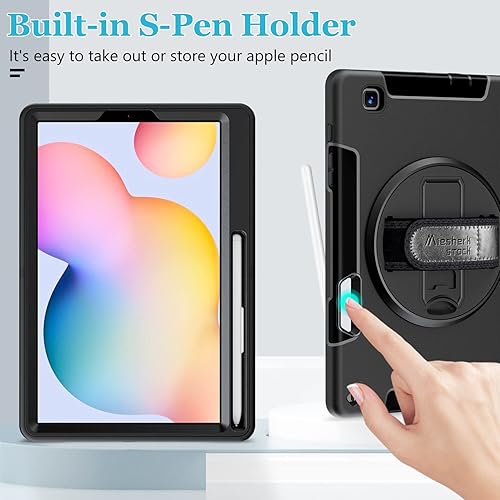 Miniatura 7 de Funda para Galaxy Tab S6 Lite de 10.4 pulgadas 202420222020 funda de TPU de grado militar a prueba de golpes con protector de pantalla - soporte,